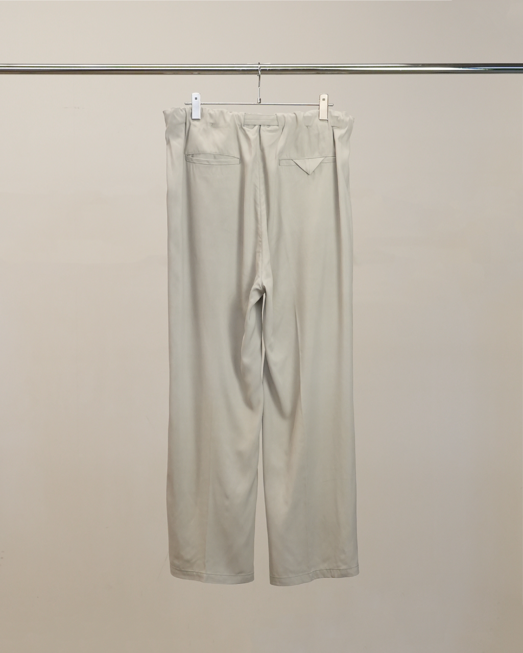 VISCOSE BELT-LESS TROUSERS(MINT) – ANCELLM VISCOSE BELT-LESS TROUSERS(MINT) – ANCELLM