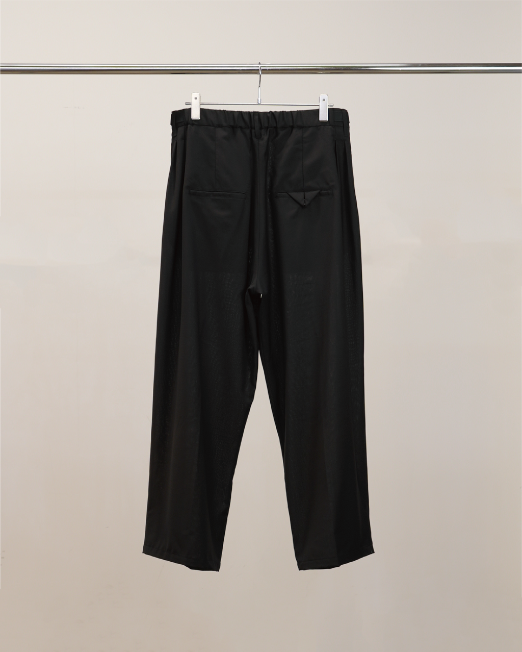 パンツ ANCELLM / BELTED WOOL SLACKS 26SS BELTED WOOL SLACKS(BLACK) – ANCELLM