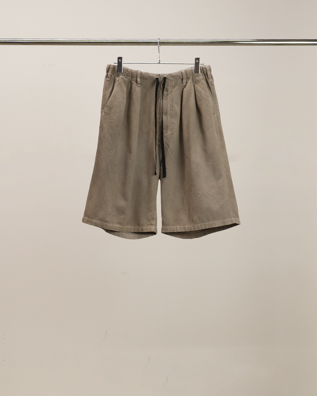 C/R DUCK SHORT PANTS(GREIGE)