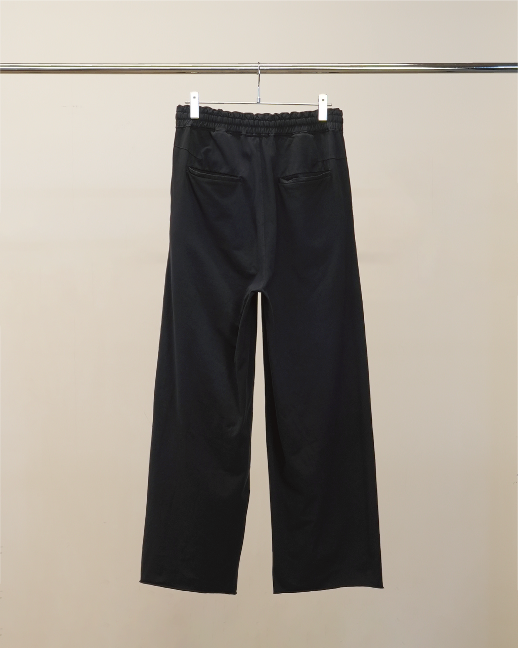 DRAPE WIDE EASY CUT SLACKS(NAVY)