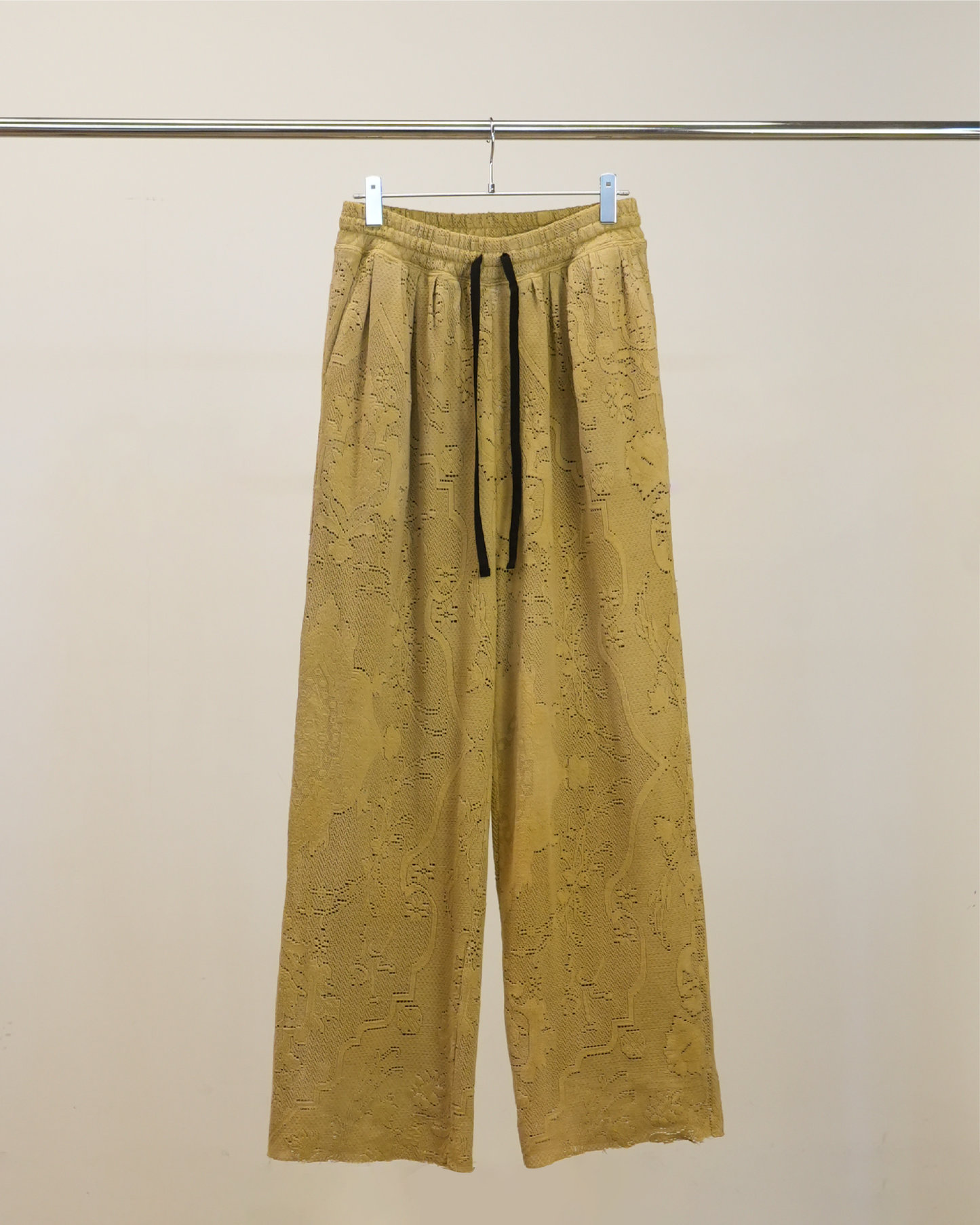 AGING LACE DOUBLE PANEL SLACKS(MUSTARD)