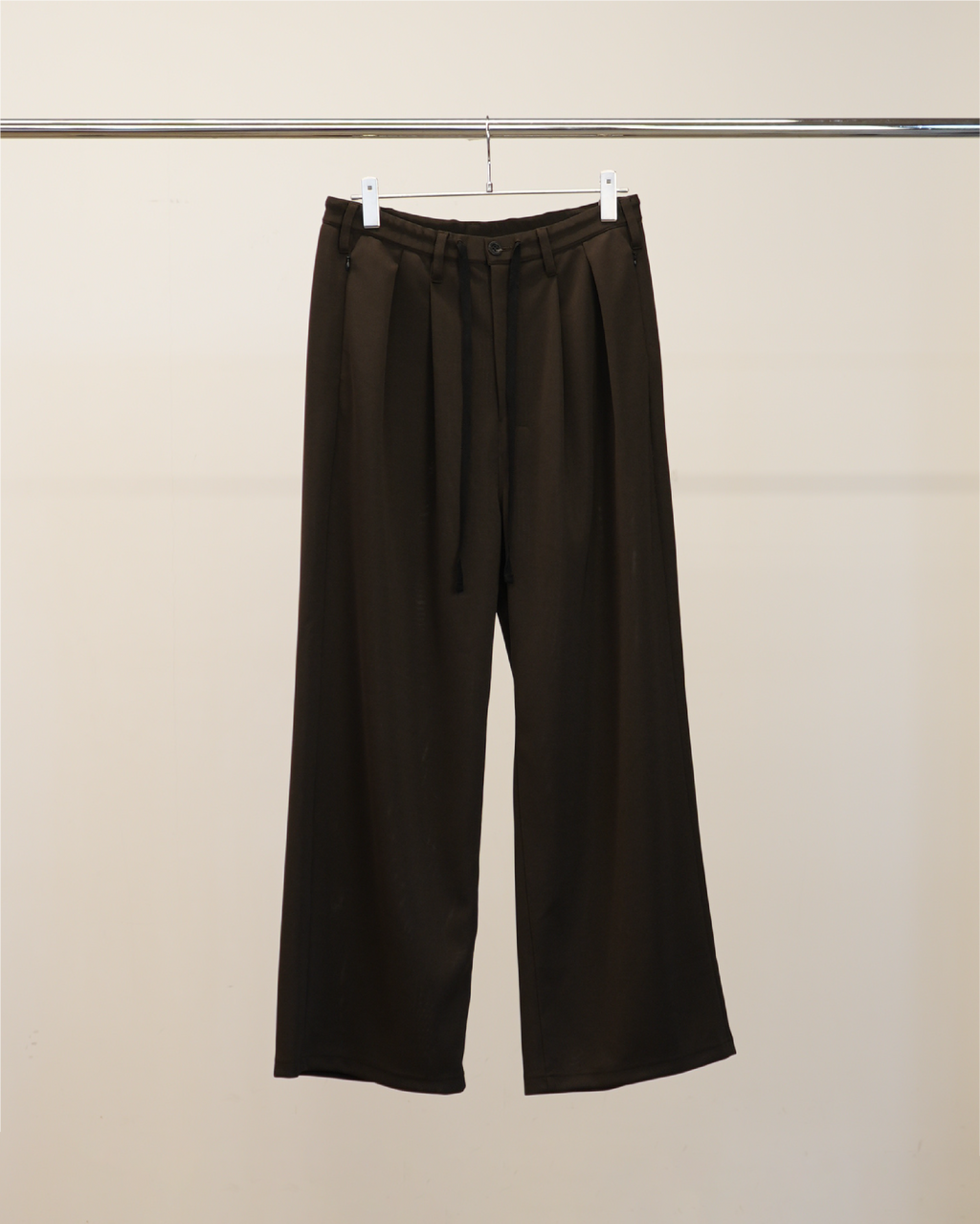 TRACK WIDE PANTS(BROWN)