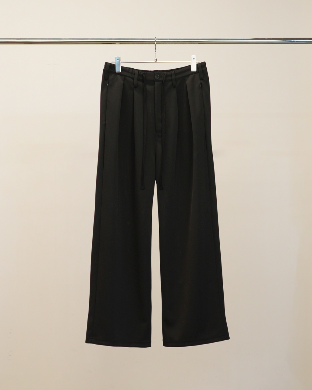 TRACK WIDE PANTS(BLACK)