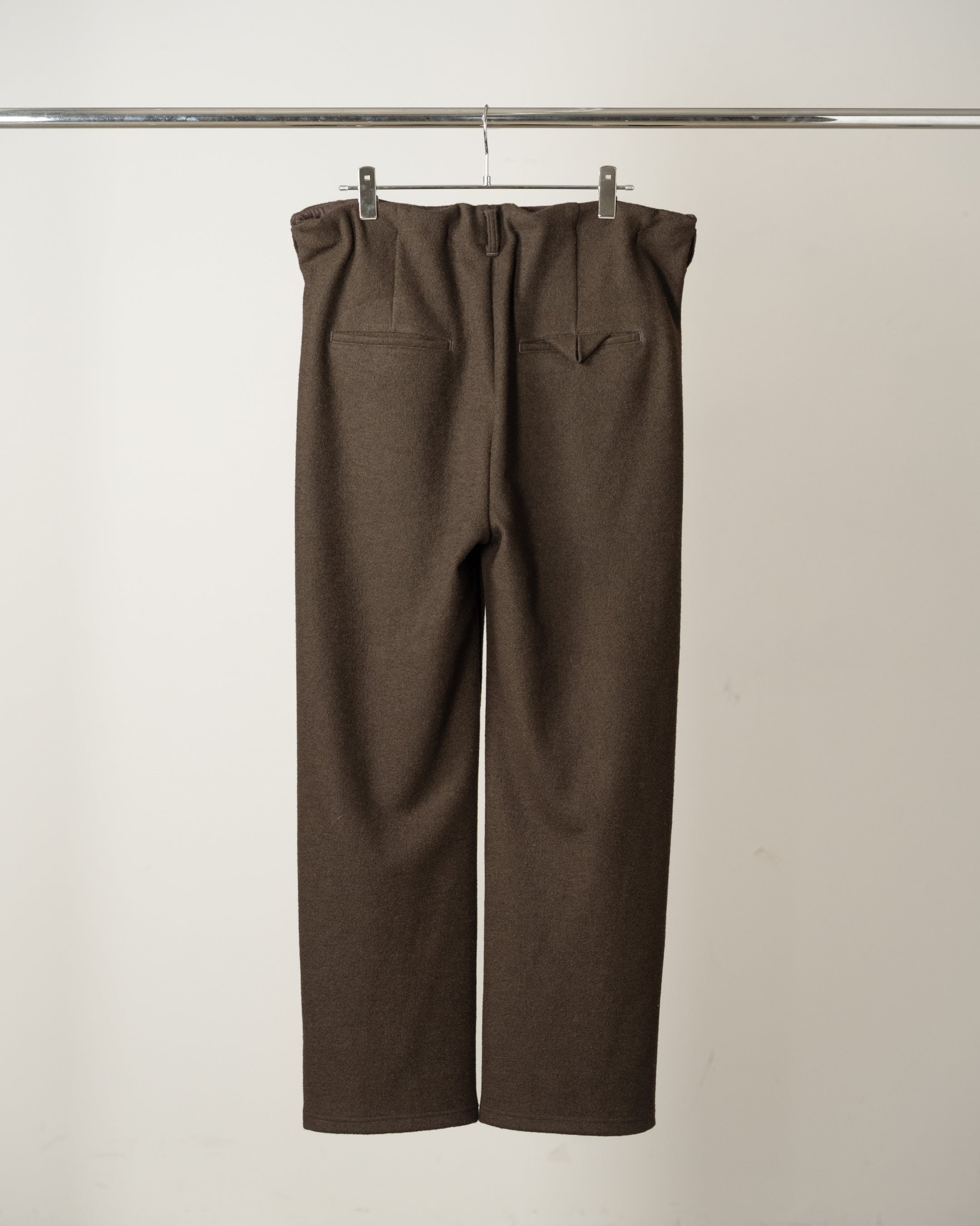 WOOL CUT SLACKS(D.BROWN) – ANCELLM