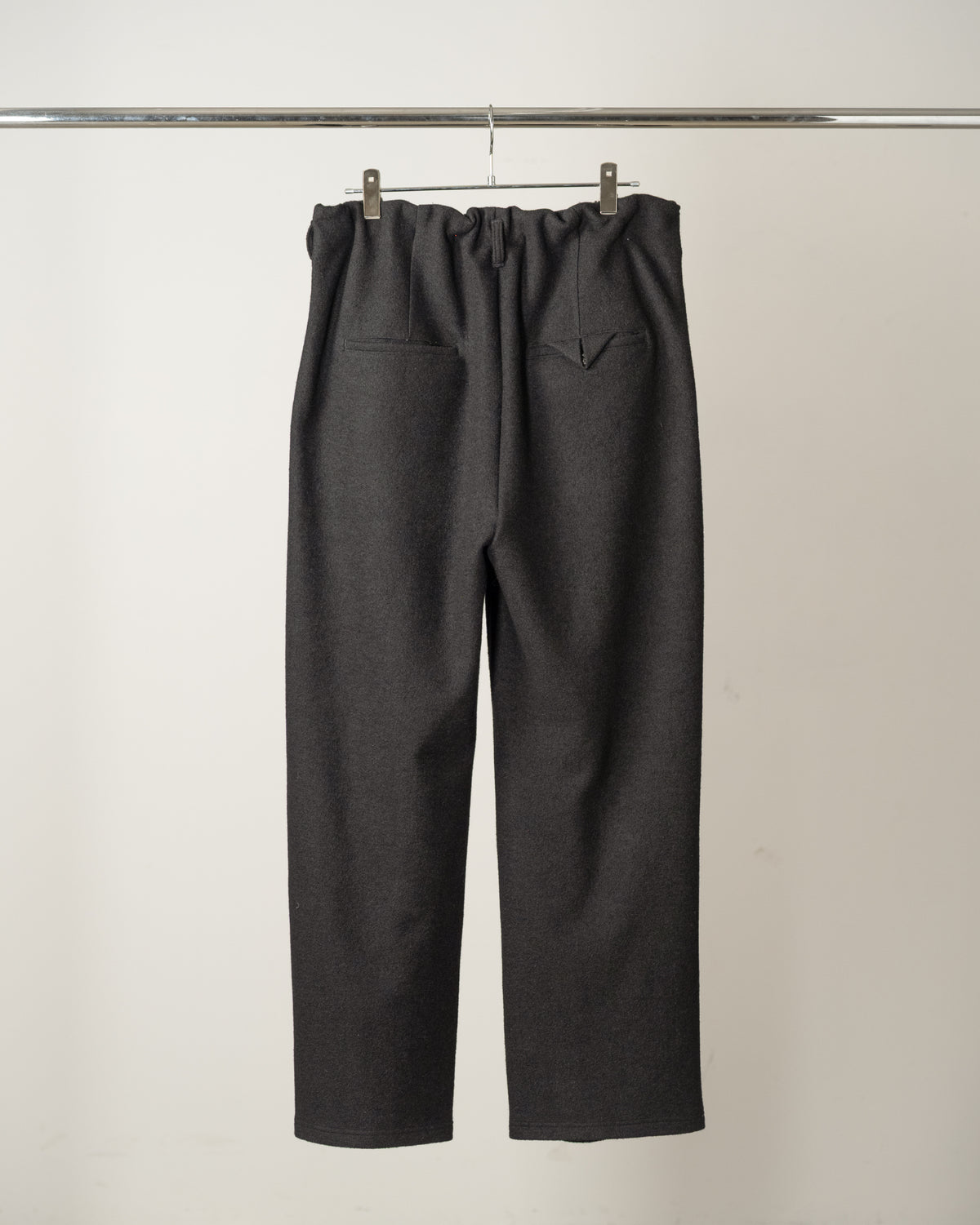 WOOL CUT SLACKS(BLACK)