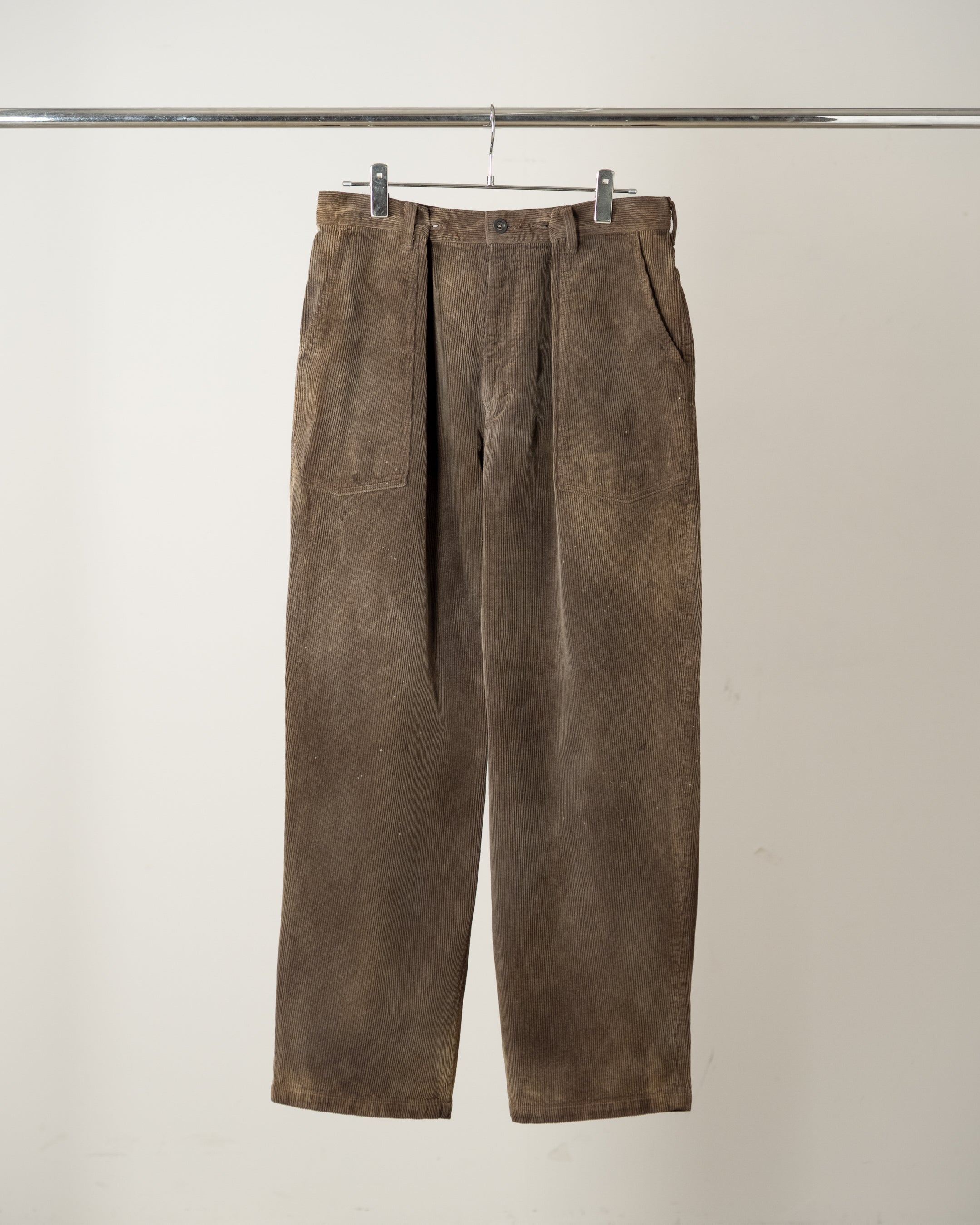 パンツ ANCELLM AGING CORDUROY PANTS size 1 AGING CORDUROY BAKER PANTS(BROWN) – ANCELLM