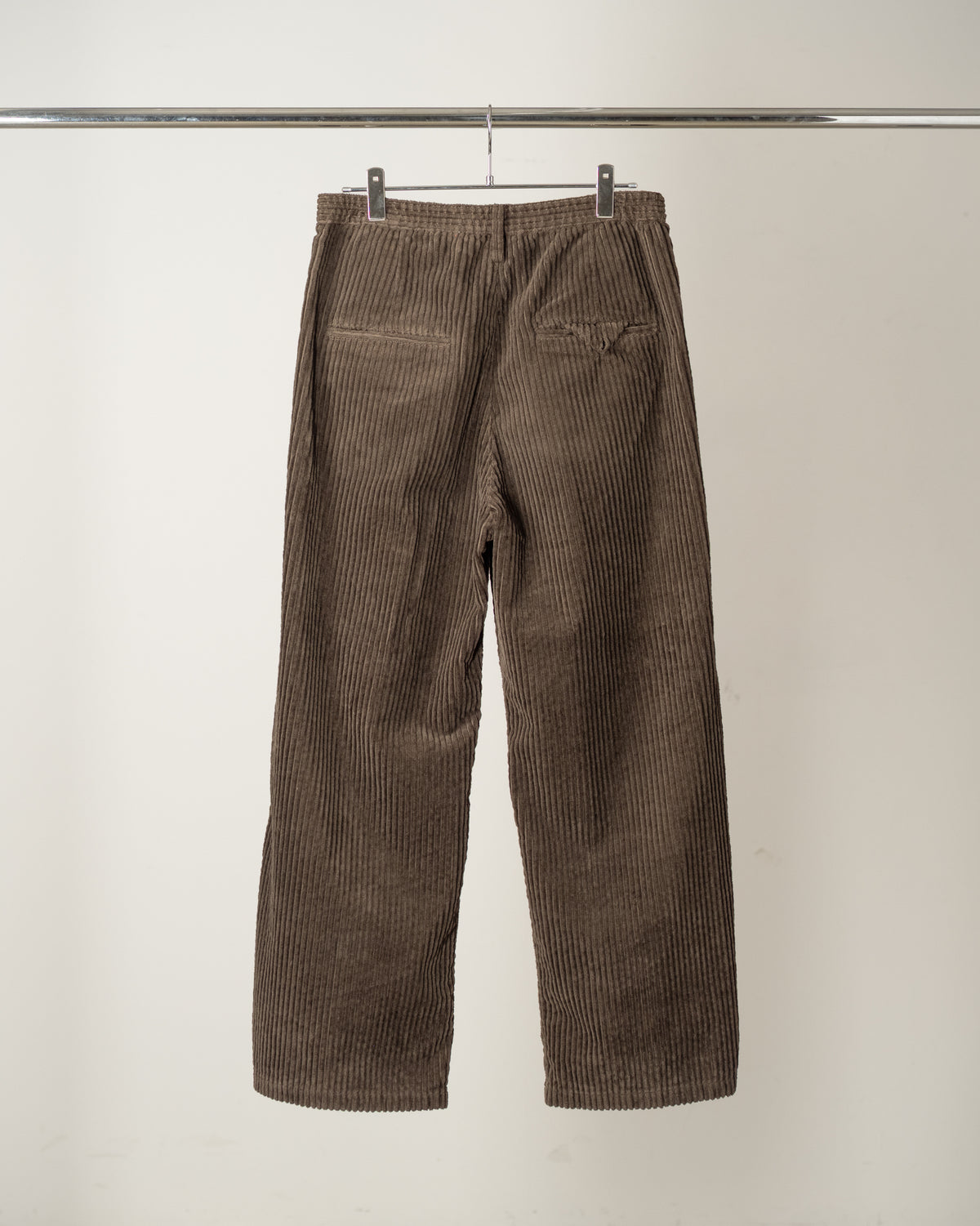 CORDUROY WIDE SLACKS(BROWN)