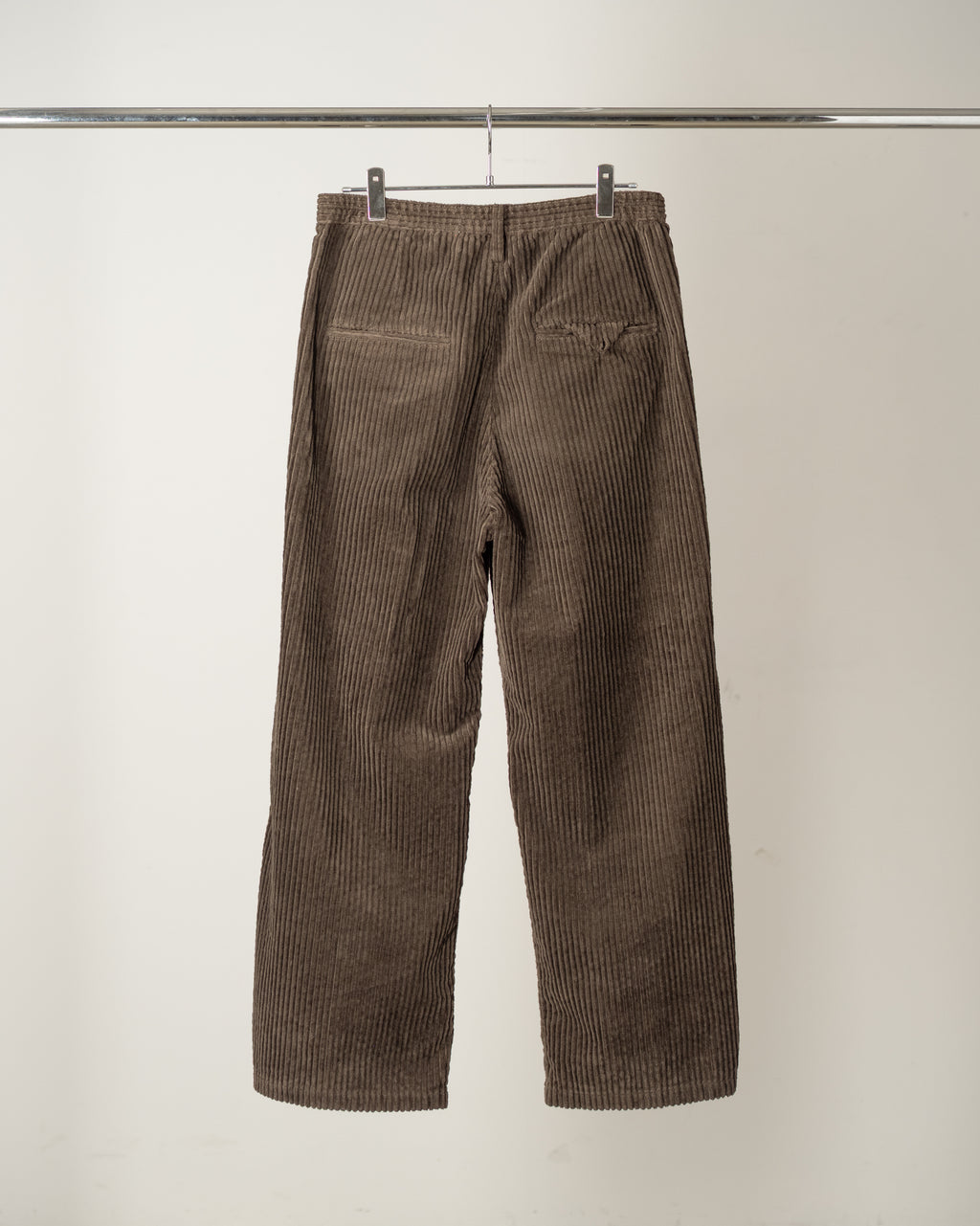 CORDUROY WIDE SLACKS(BROWN)