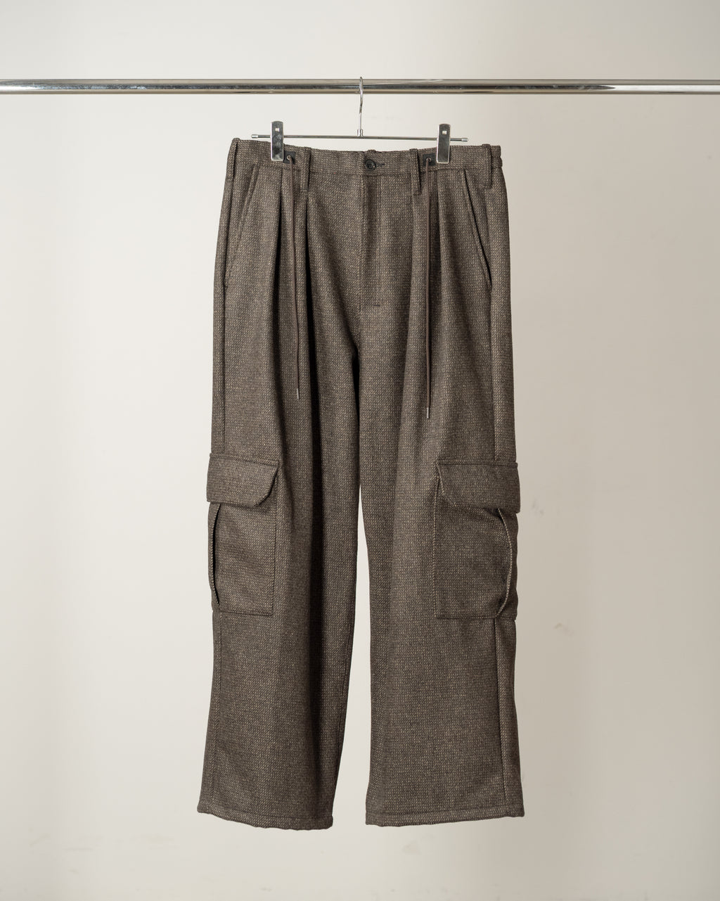 WOOL BLANCKET CARGO PANTS(D.BROWN)