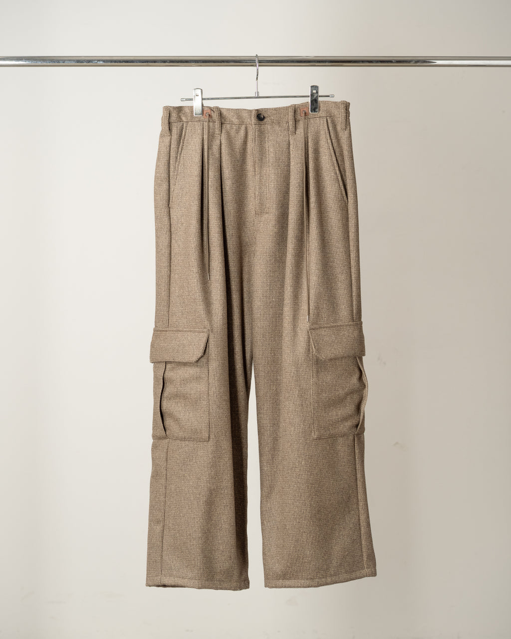WOOL BLANCKET CARGO PANTS(BEIGE)