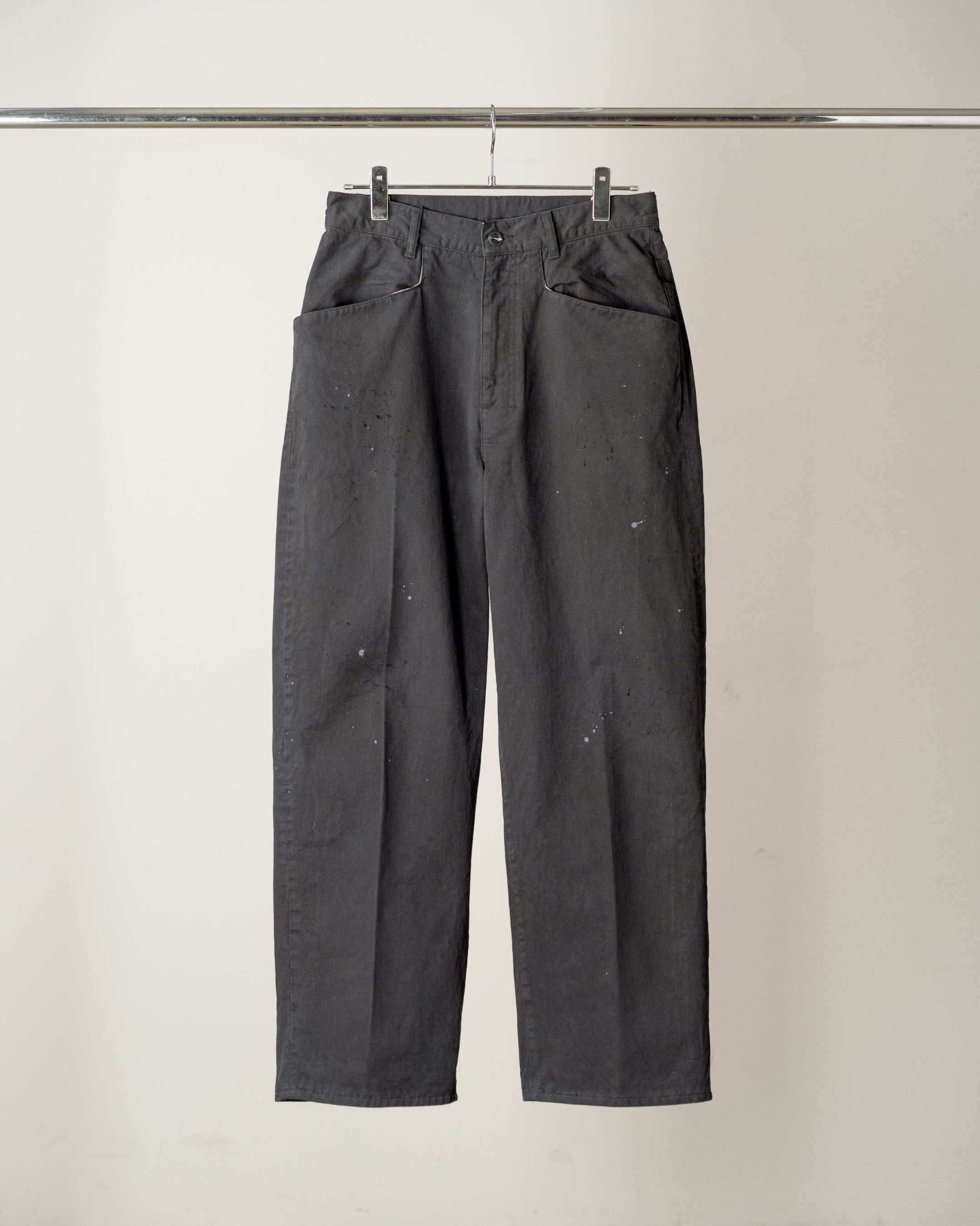 パンツ ANCELLM CHINO WIDE SLACKS BLACK size2 AGING CHINO SLACKS(BLACK) – ANCELLM