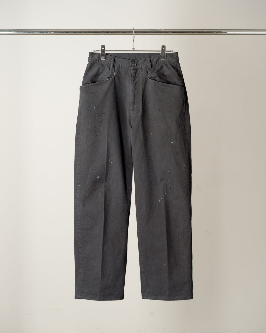 AGING CHINO SLACKS(BLACK) – ANCELLM