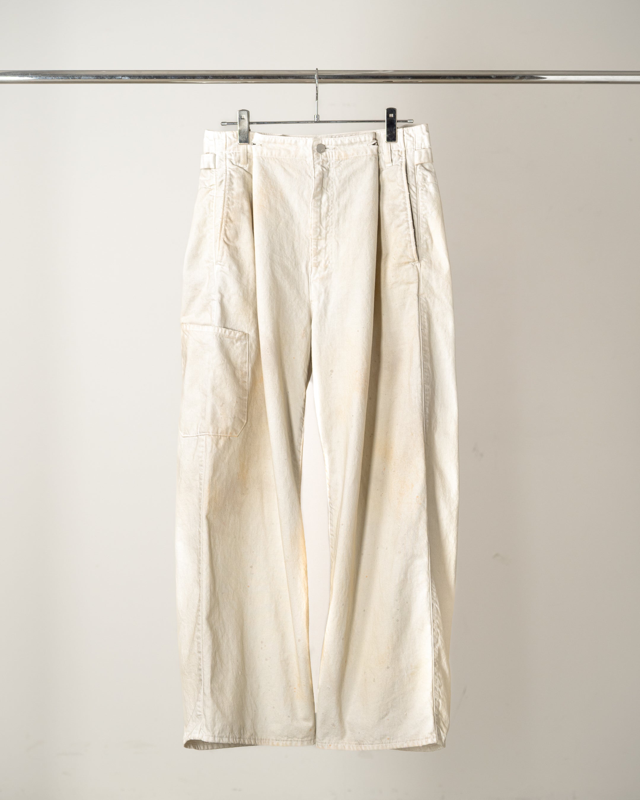 DENIM PAINTER PANTS(G.WHITE) – ANCELLM