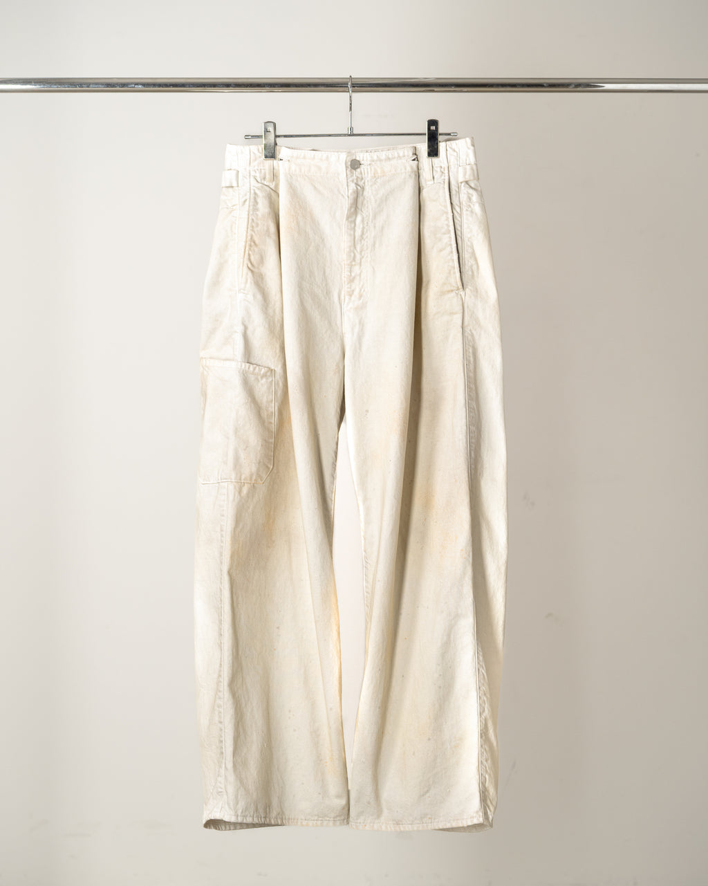 DENIM PAINTER PANTS(G.WHITE)