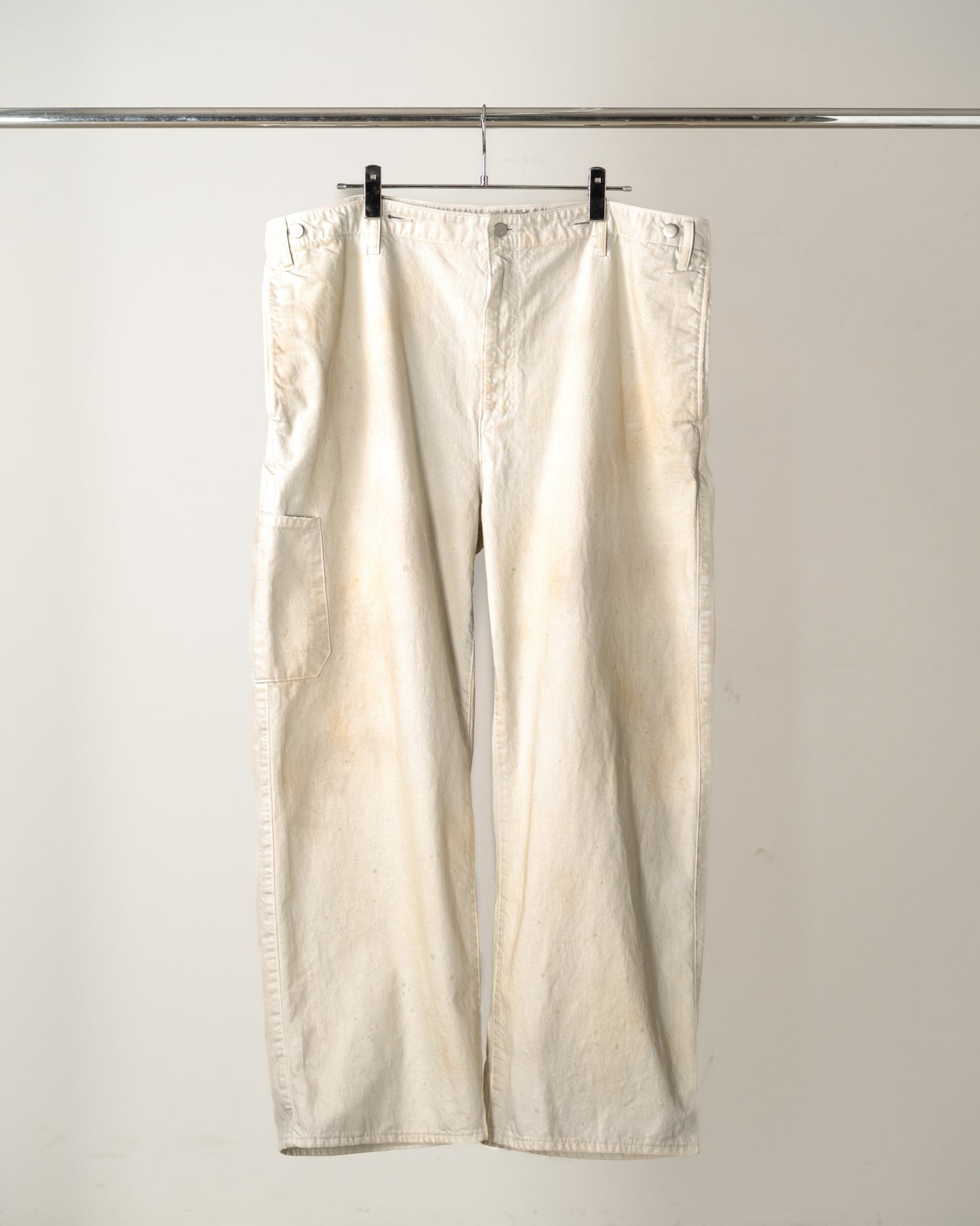 DENIM PAINTER PANTS(G.WHITE)