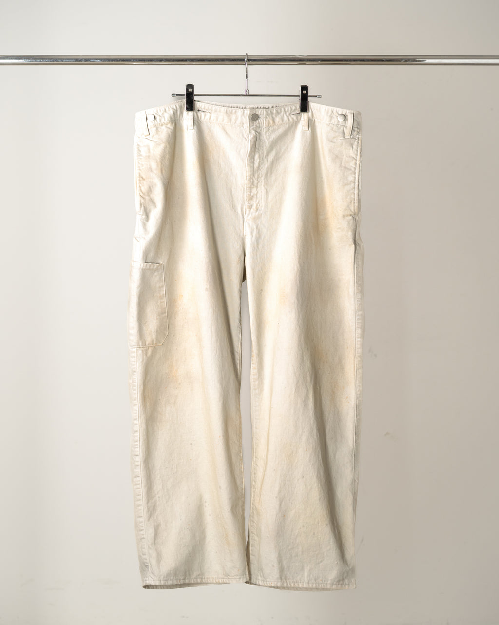 DENIM PAINTER PANTS(G.WHITE)