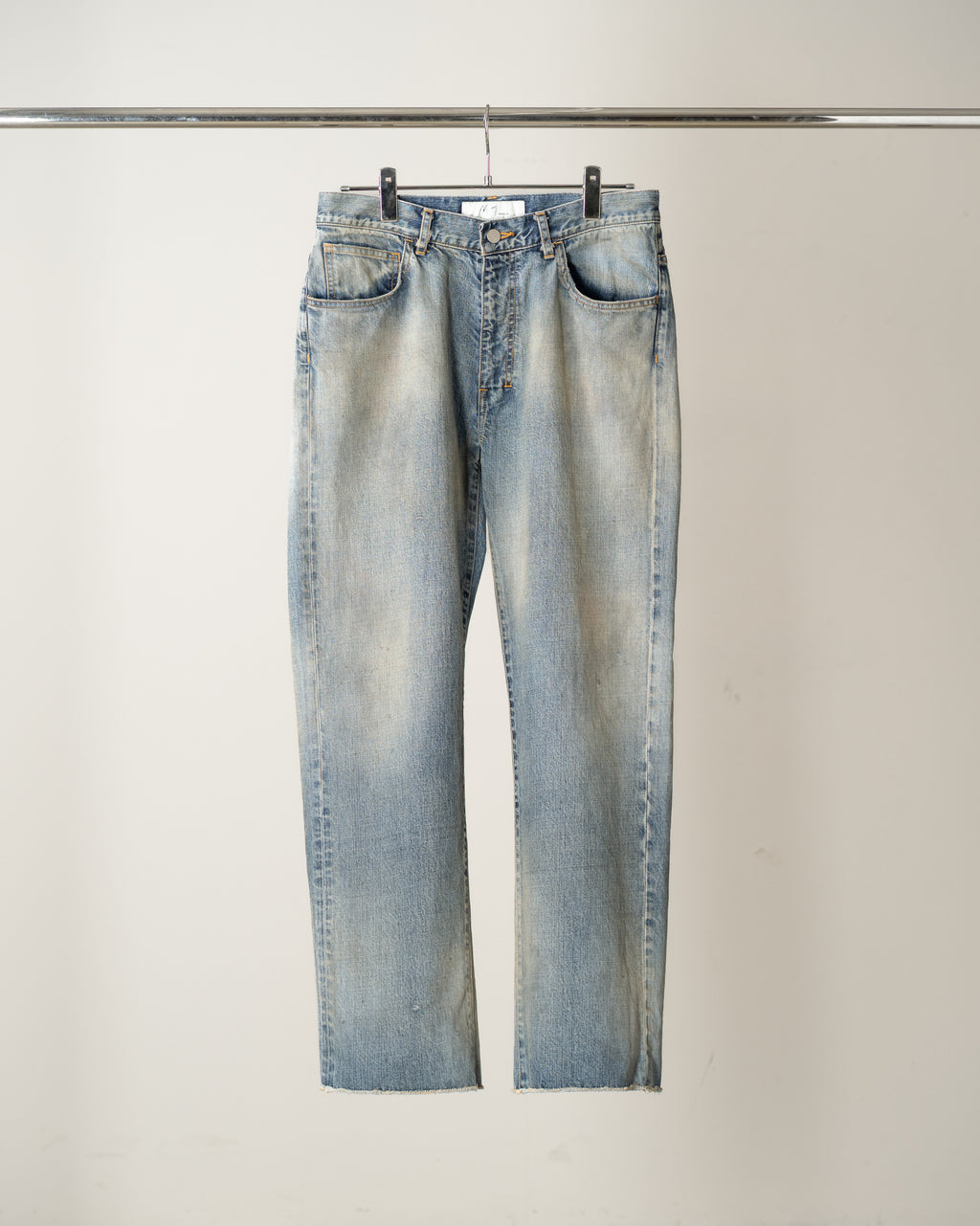 CUT-OFF LENGTH DENIM PANTS(INDIGO)