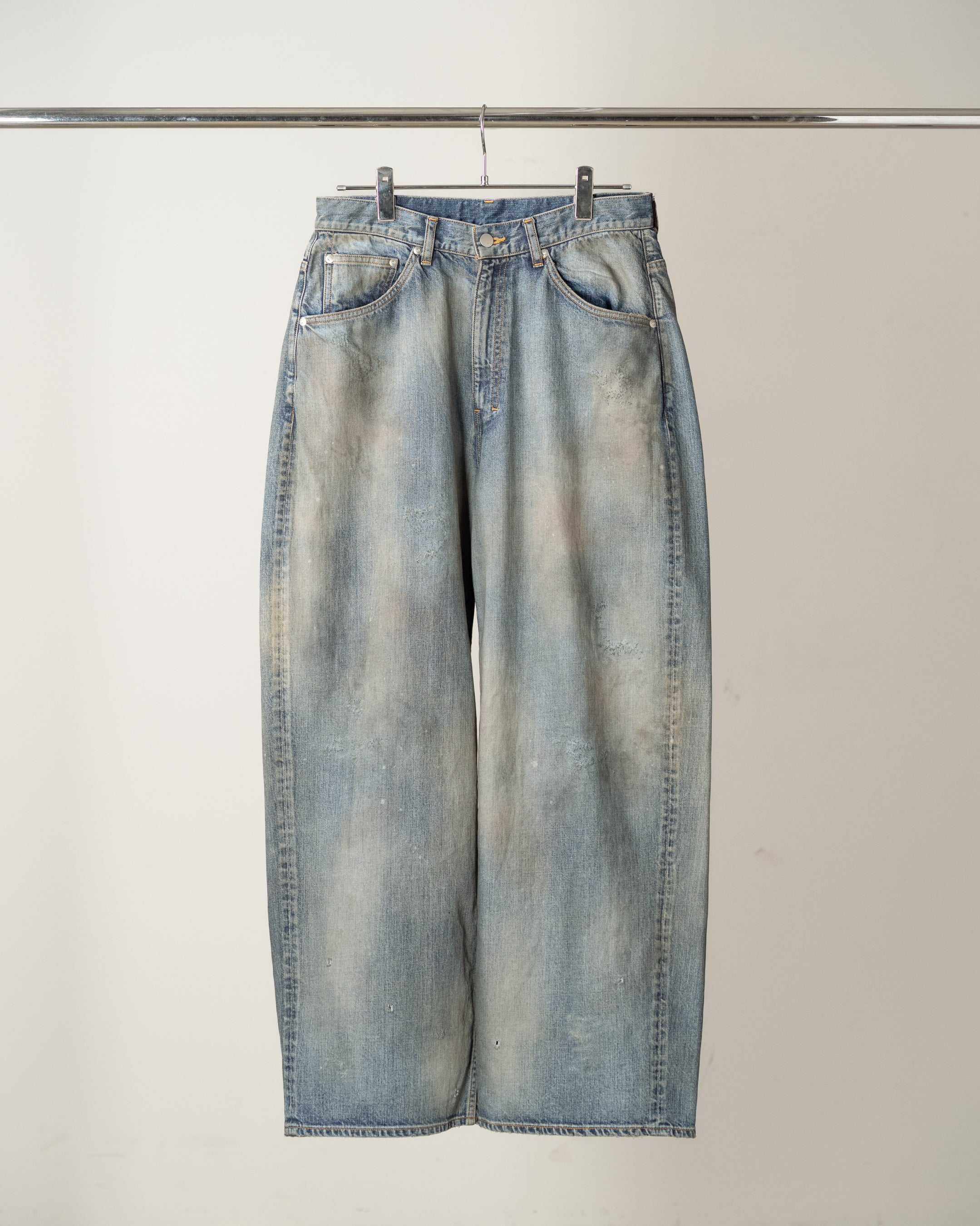 STRAIGHT WIDE DENIM PANTS(INDIGO) – ANCELLM
