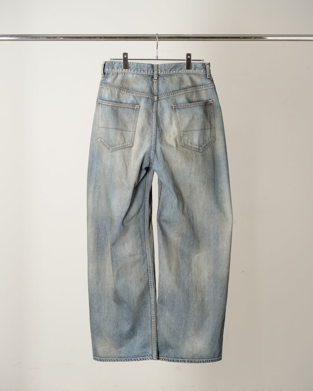 STRAIGHT WIDE DENIM PANTS(INDIGO)