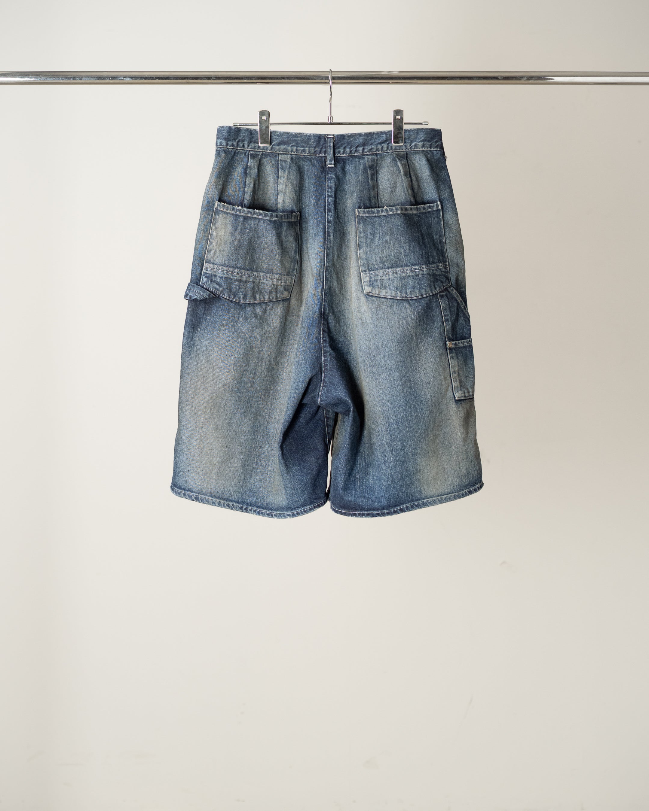 DENIM PAINTER SHORTS(INDIGO) – ANCELLM