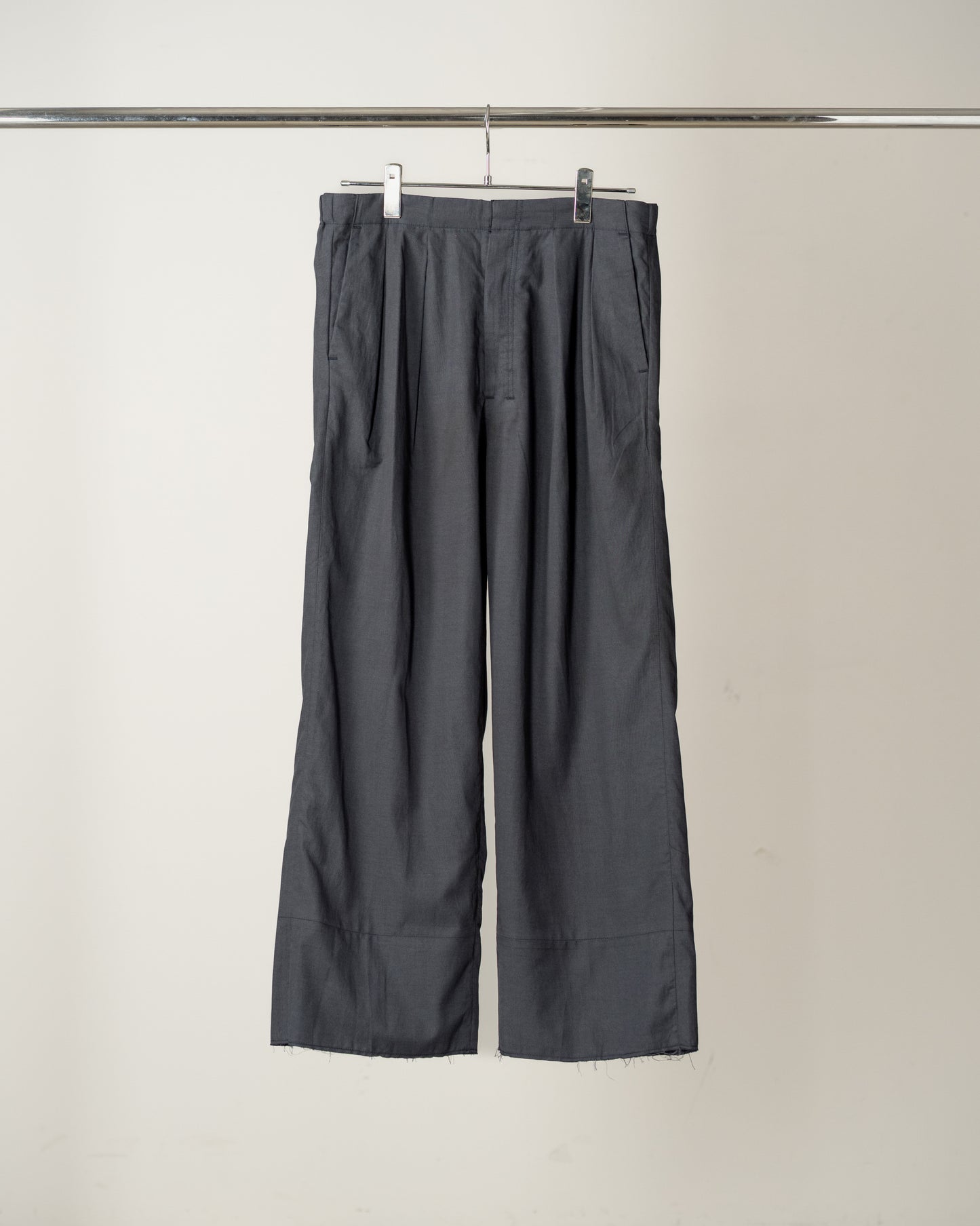 L/C TUCK EASY PANTS(NAVY)