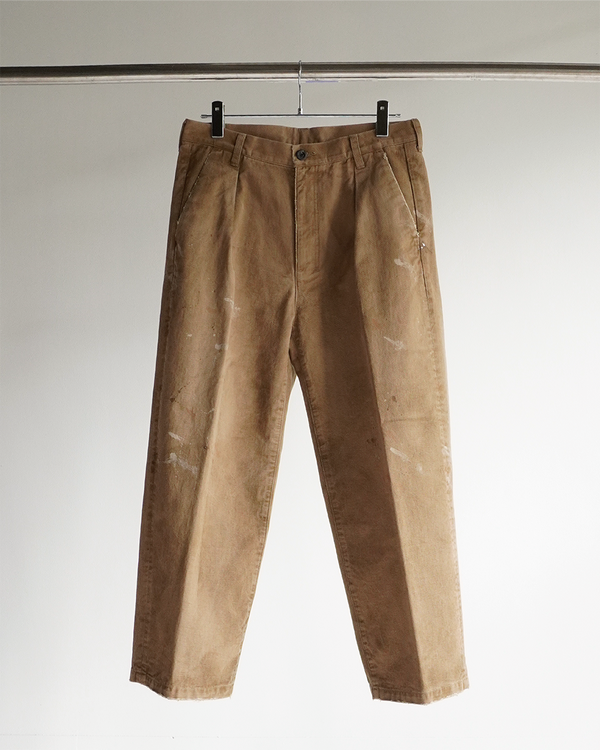 PAINT CHINO TROUSERS(BROWN)