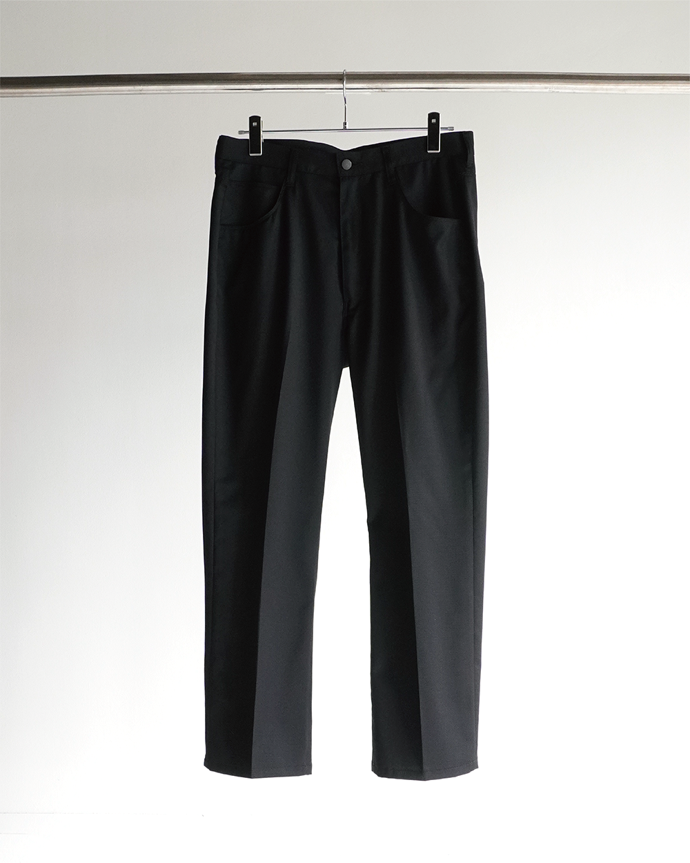 W/P STRAIGHT PANTS(BLACK) – ANCELLM