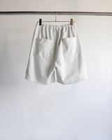 TUCK SWEAT SHORTS(WHITE)