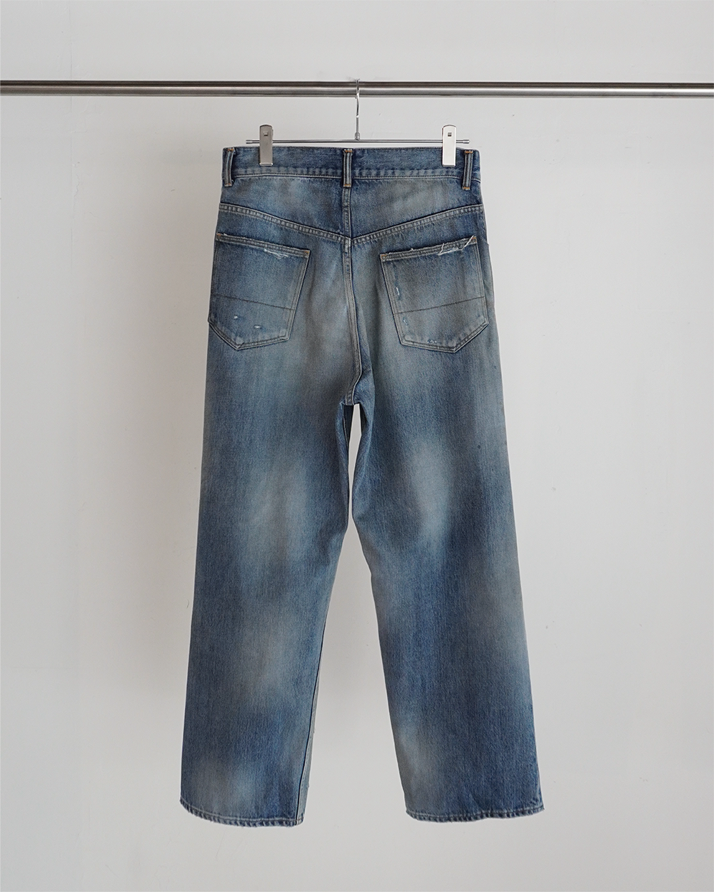 CRASH SELVEDGE DENIM STRAIGHT 5P PANTS(INDIGO) – ANCELLM