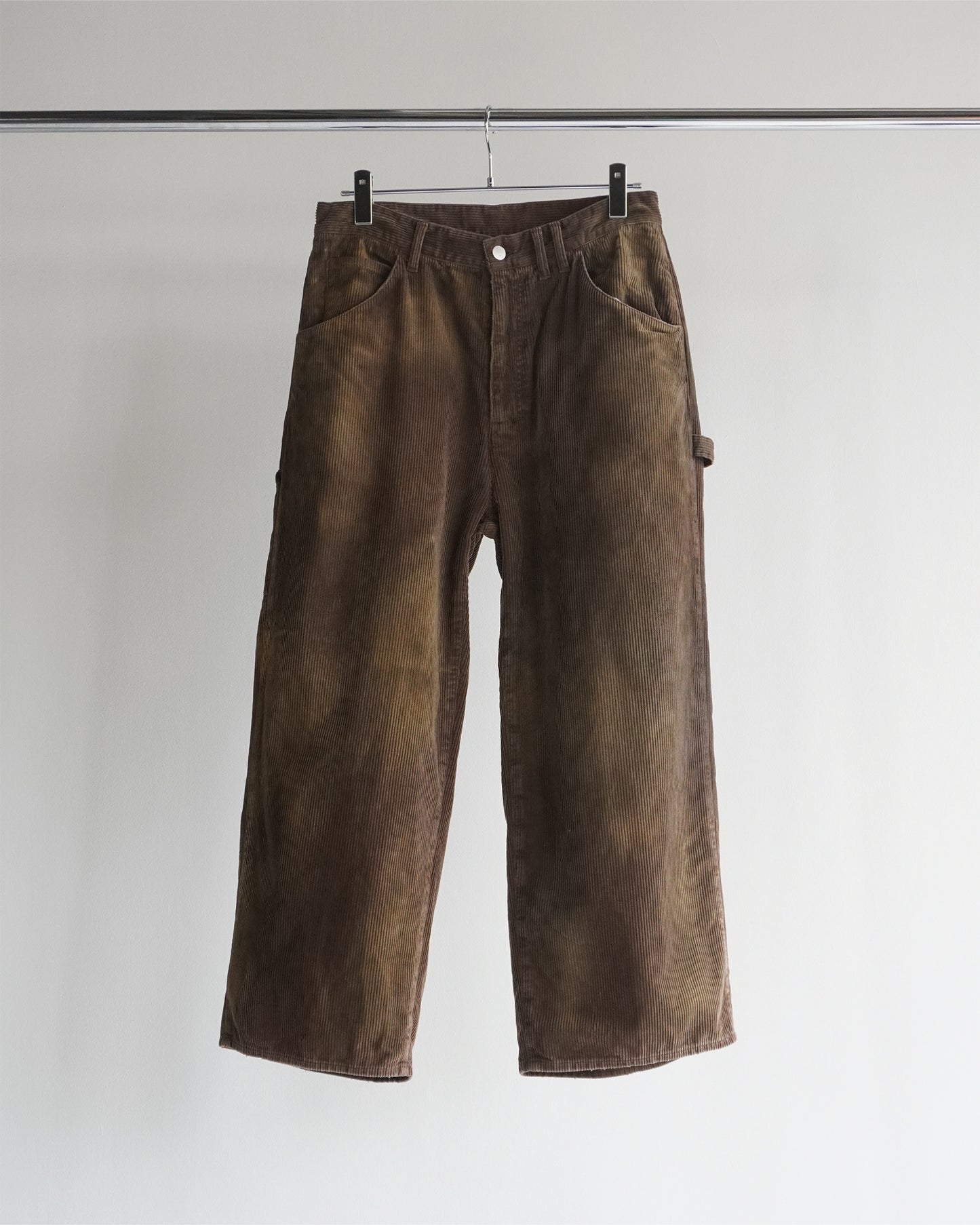 CORDED VELVETEEN PAINTER PANTS(BROWN)