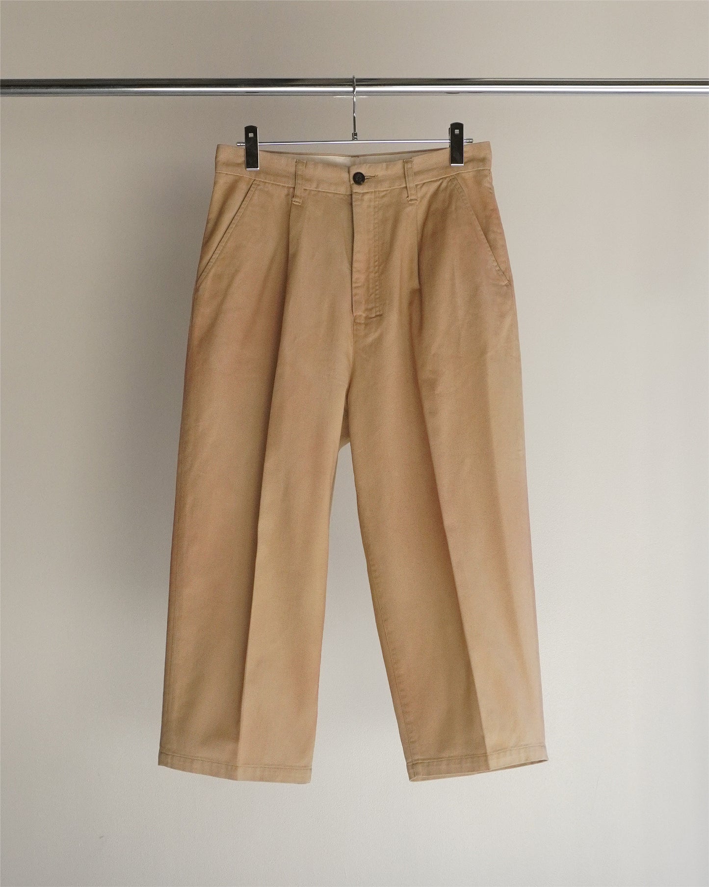 SHORT LENGTH WIDE PANTS(BEIGE)