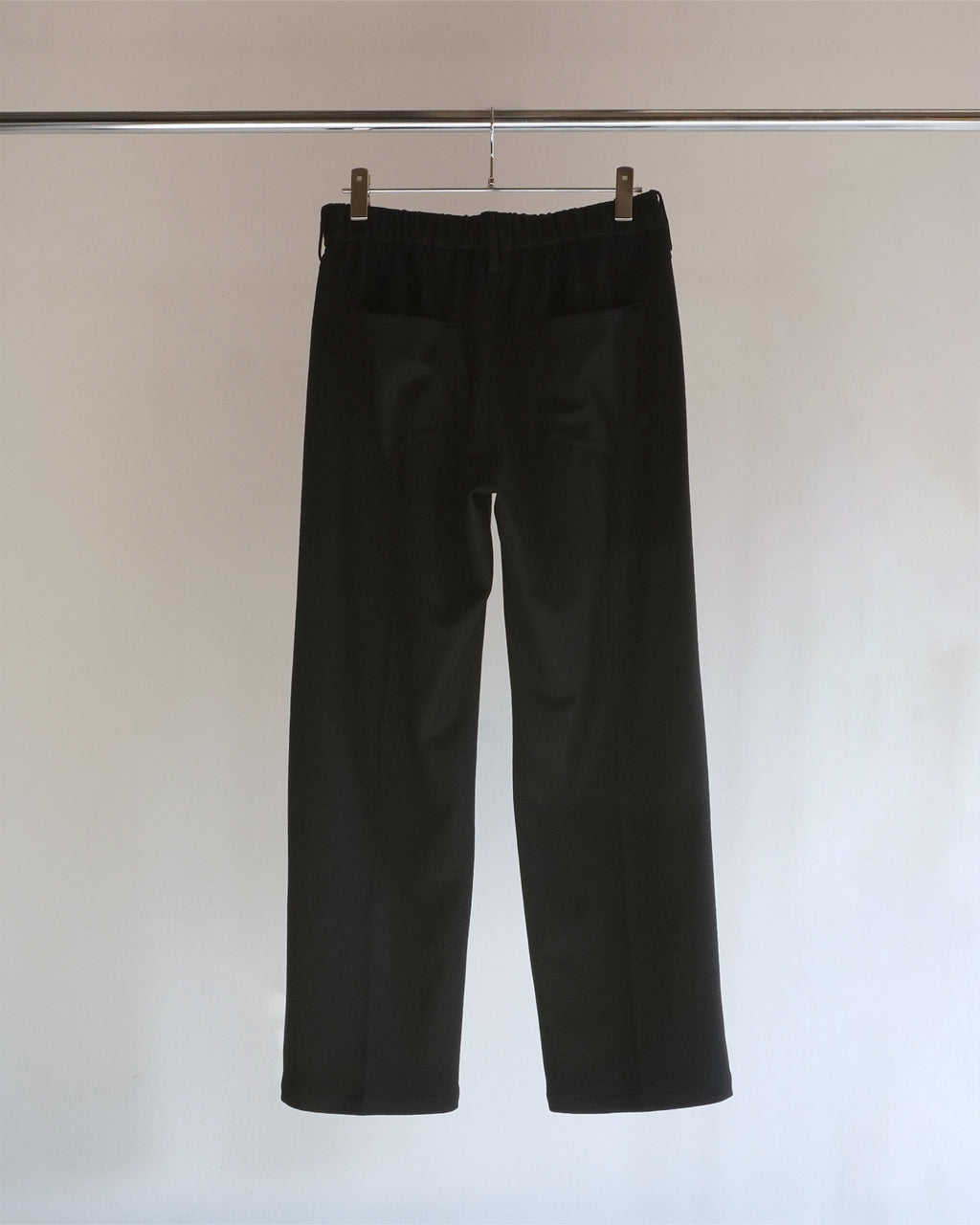 WOOL EASY SLACKS(BLACK)