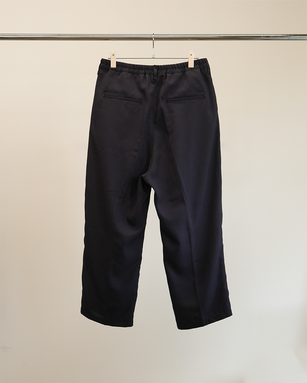 TA/W TUCK EASY SLACKS(NAVY)