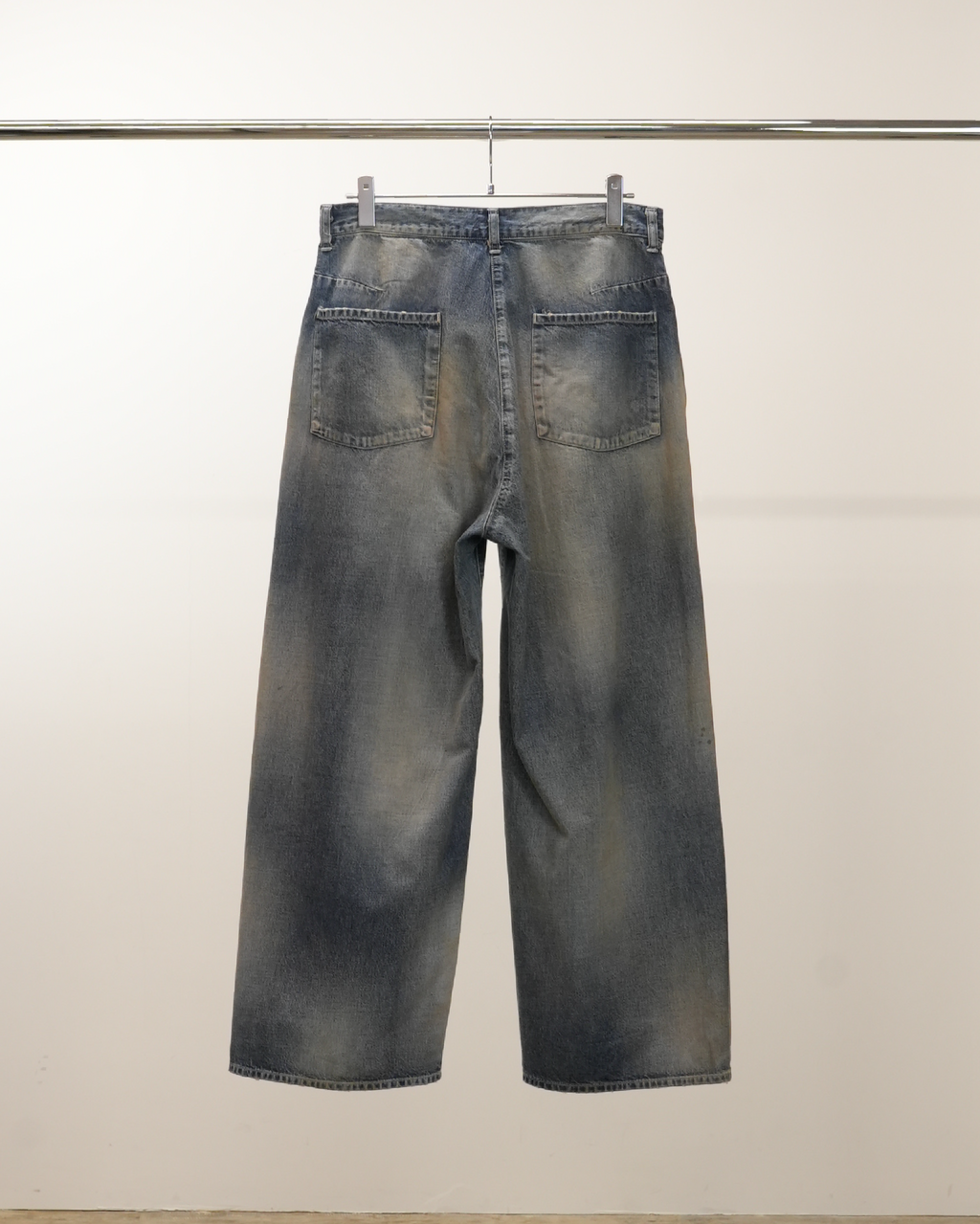 DENIM WIDE SLACKS(INDIGO) – ANCELLM DENIM WIDE SLACKS(INDIGO) – ANCELLM