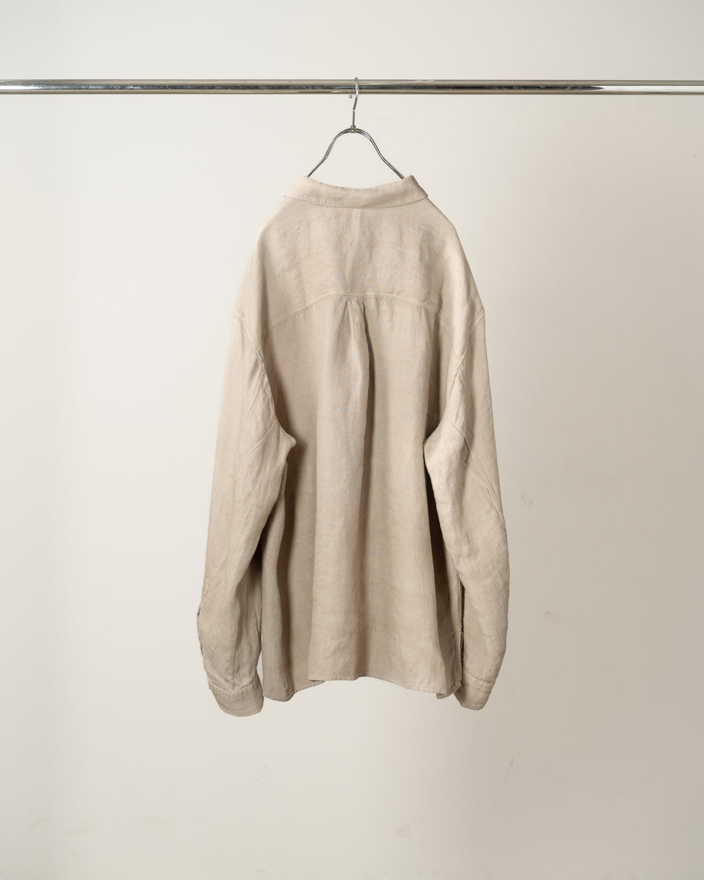 LINEN OVER SHIRT(BEIGE)