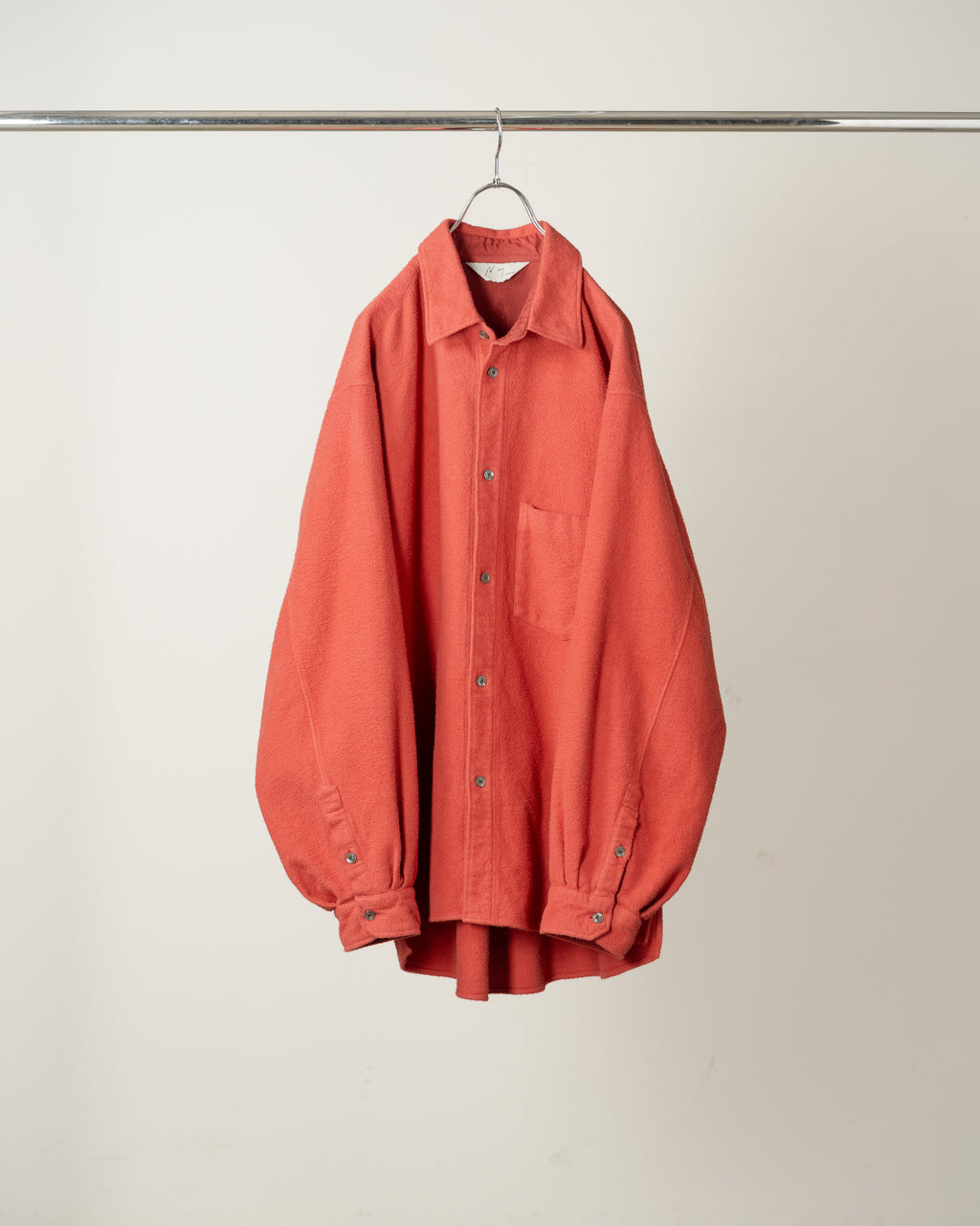 BRUSHED COTTON OVER SHIRT(F.RED)