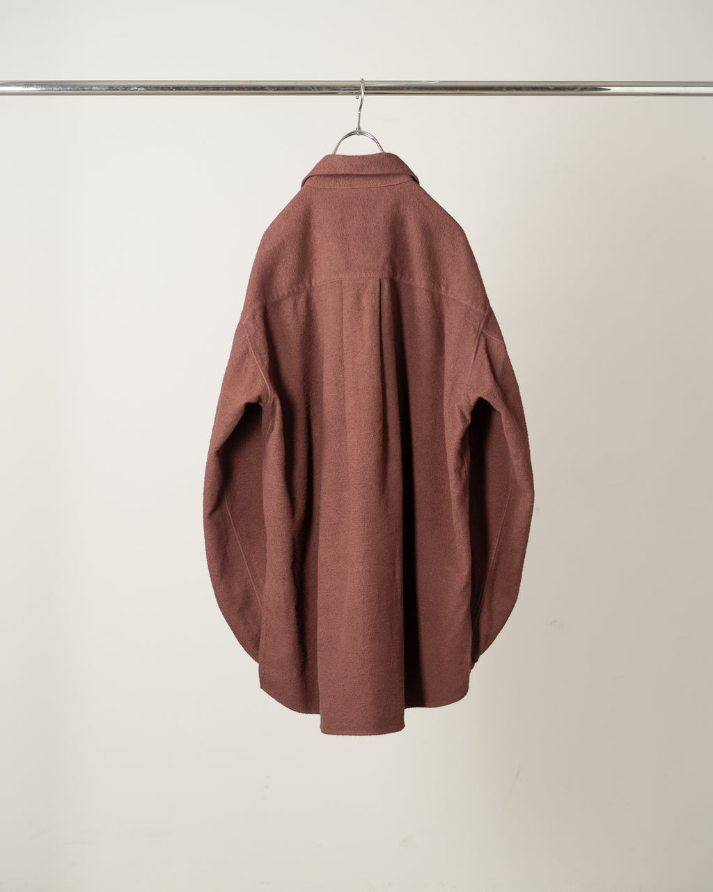 BRUSHED COTTON OVER SHIRT(MARRON)