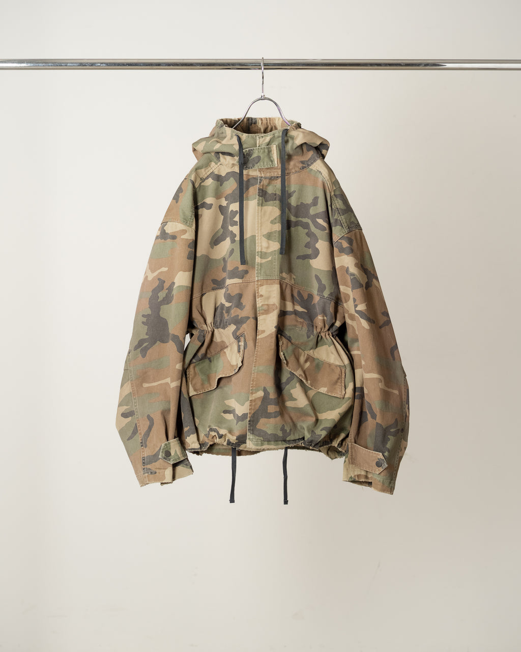 CAMO OVER HOODIE(WOODLAND)