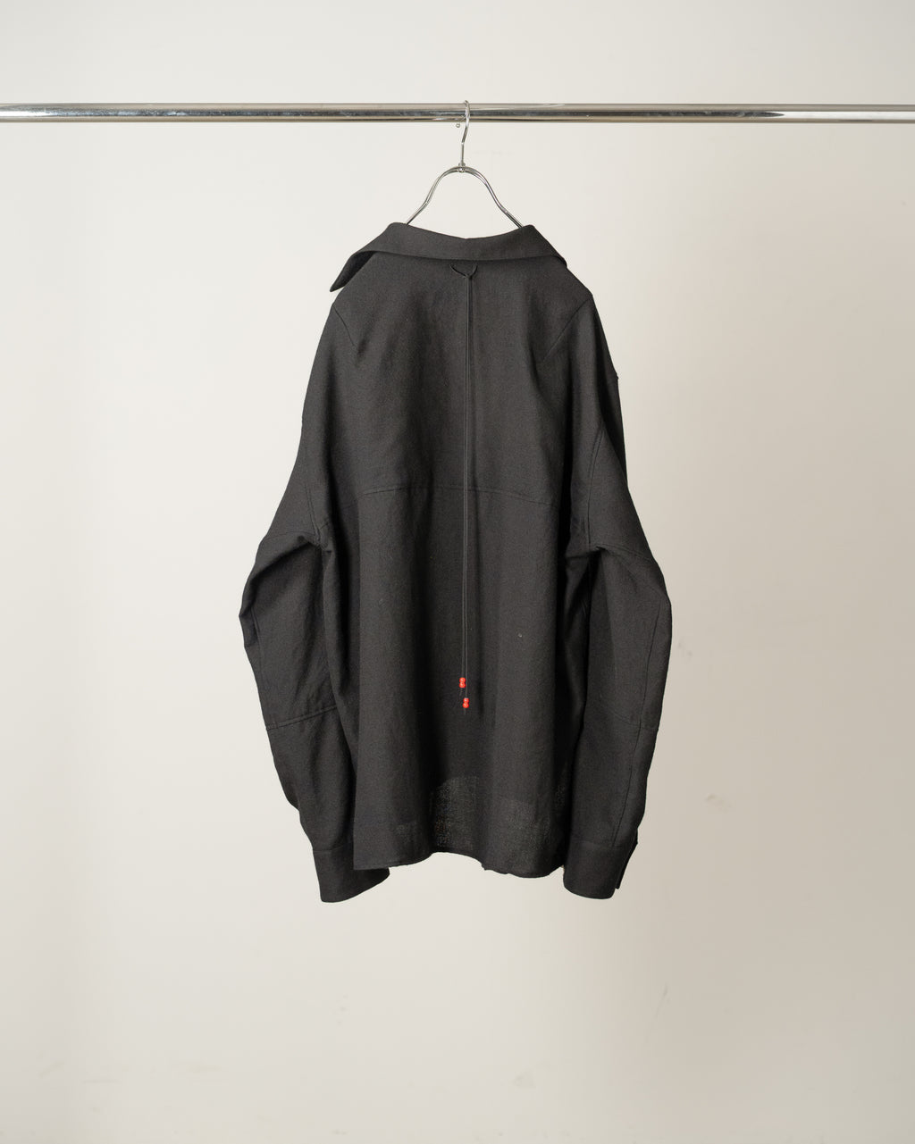 SKIPPER UV NECK SHIRT(BLACK)