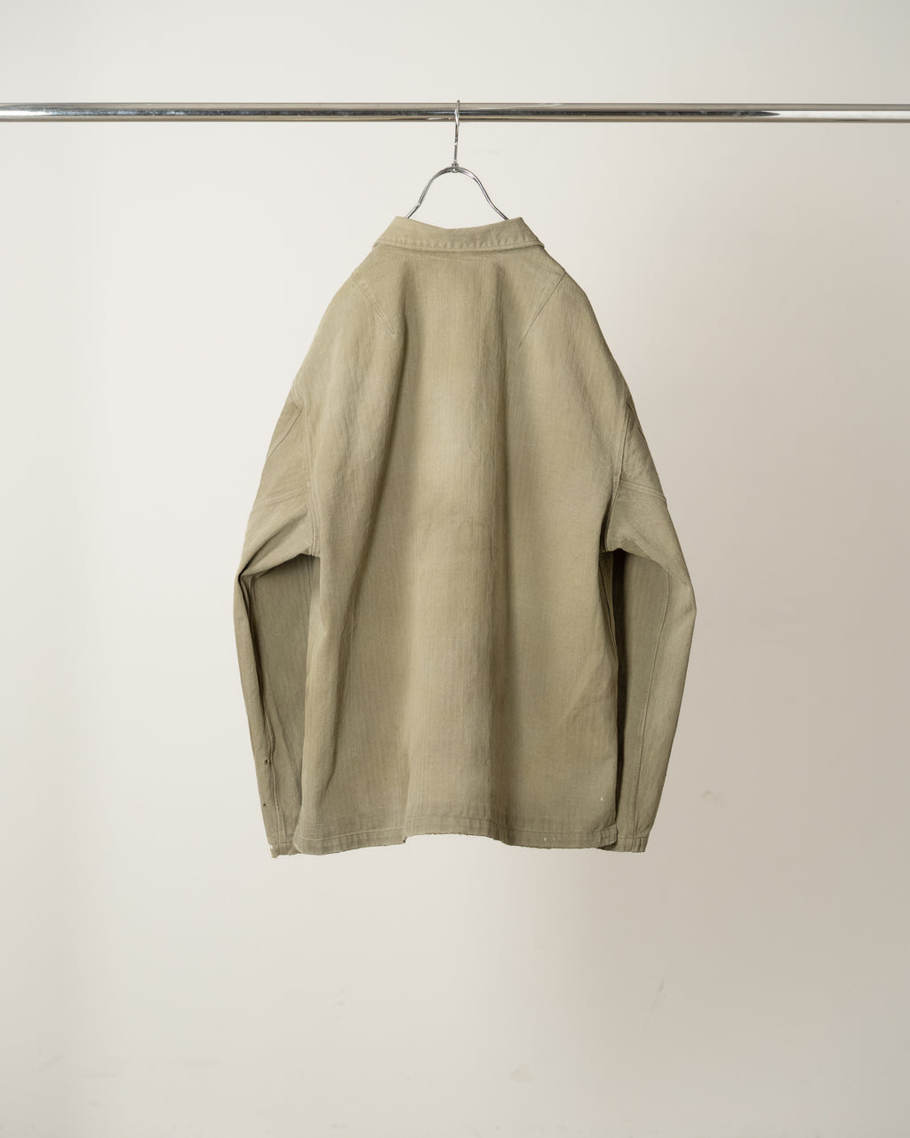 HERRINGBONE WORK SHIRT(M.GREEN)