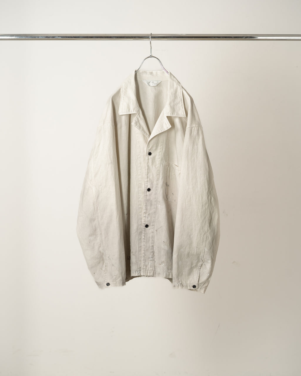 FADED L/C WORK SHIRT(WHITE)
