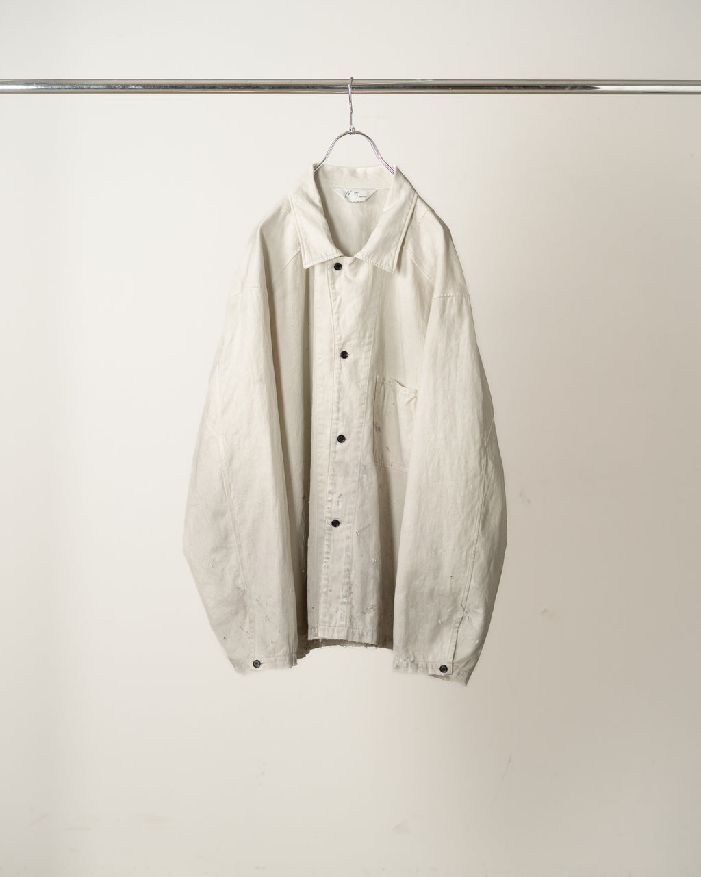 FADED L/C WORK SHIRT(WHITE)