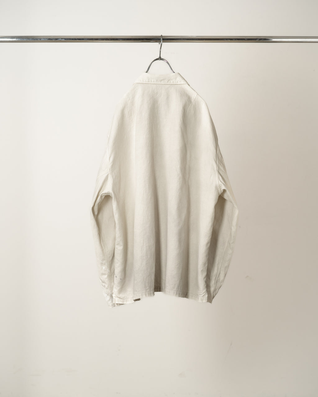 FADED L/C WORK SHIRT(WHITE)
