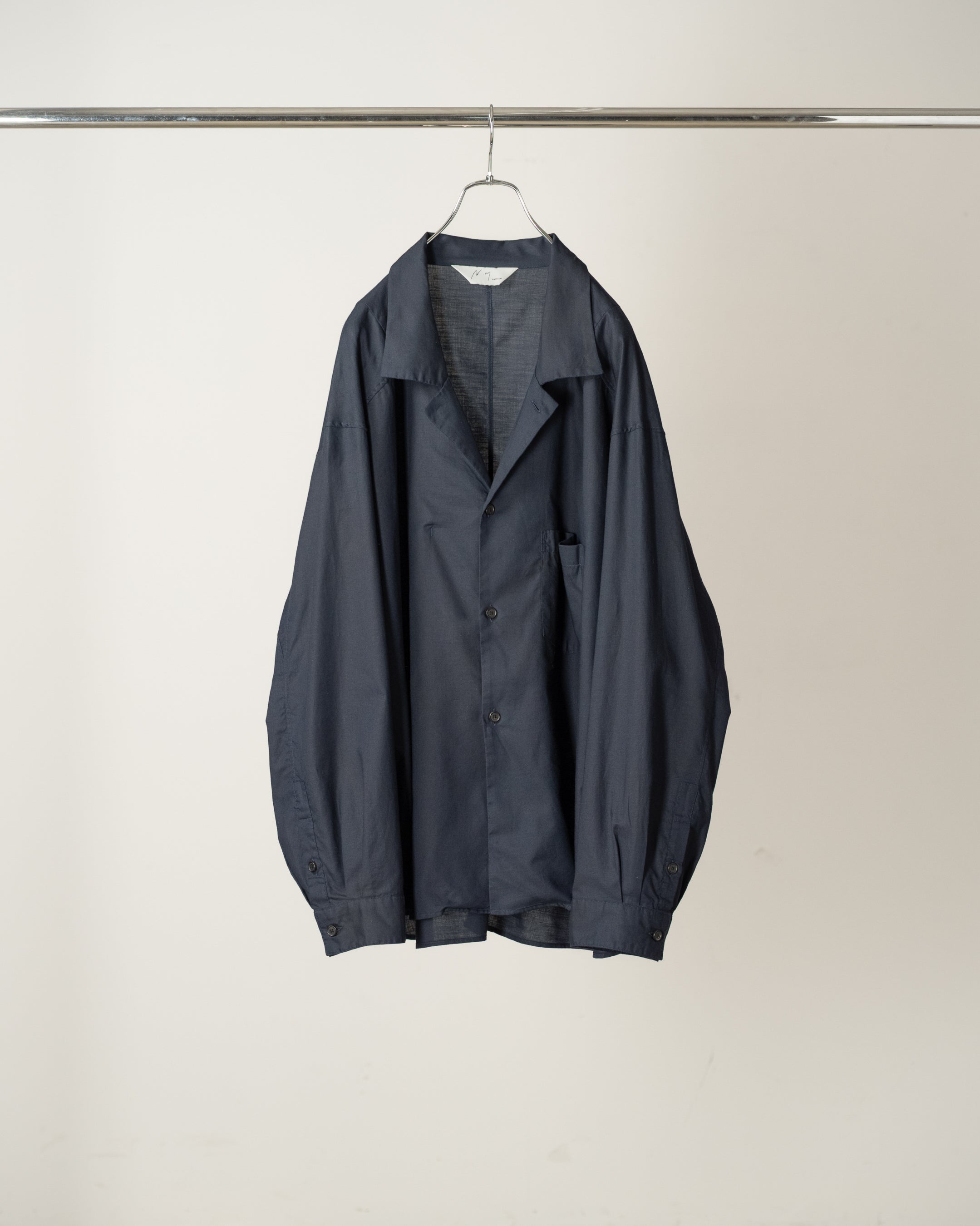 完売品 ancellm C/S TAILORED SHIRT NAVY サイズ1 C/S TAILORED SHIRT(NAVY) – ANCELLM