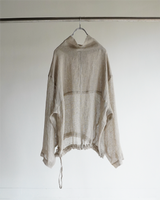 LINEN PULLOVER SHIRT(BEIGE)