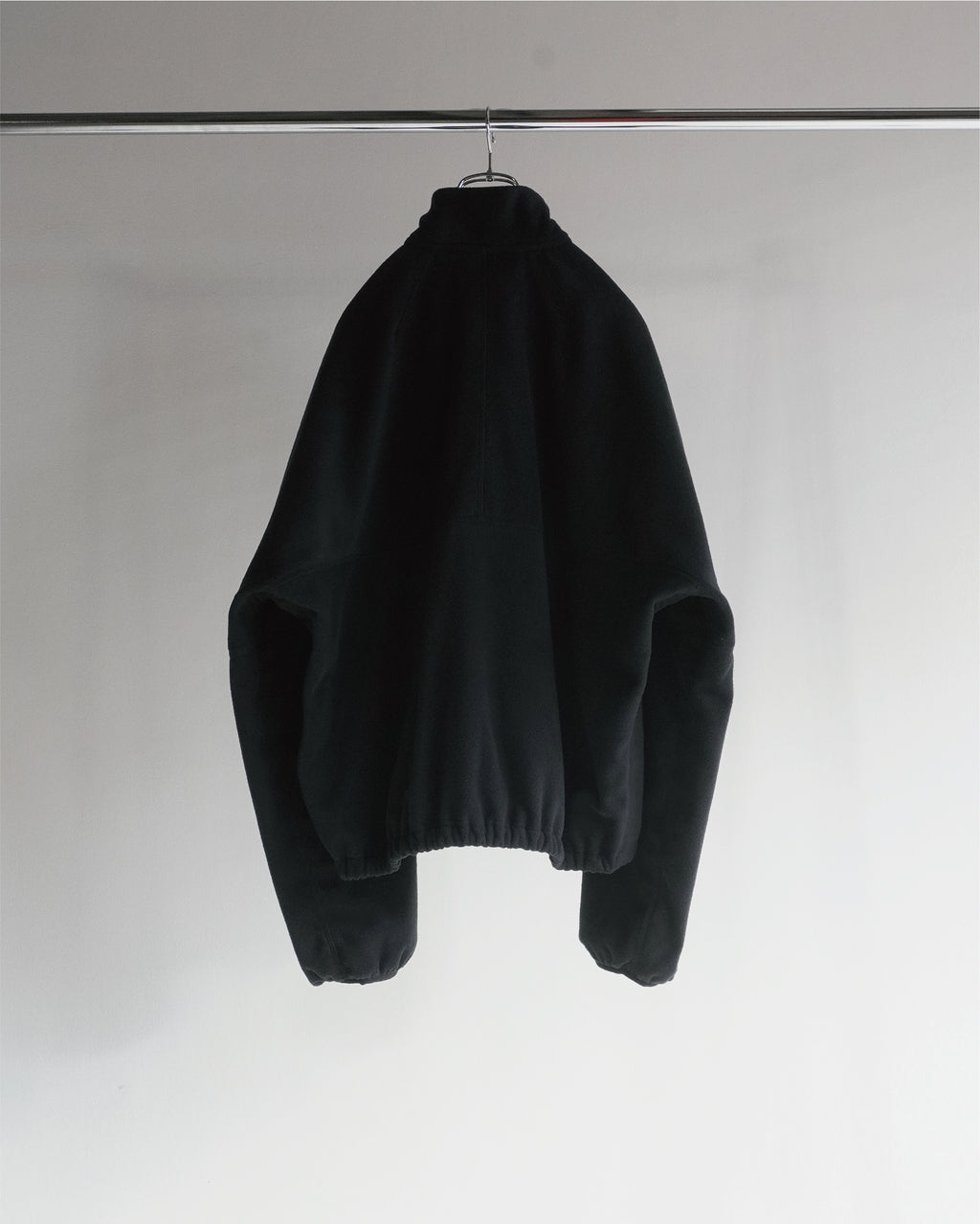 FLEECE SWITCHING JACKET(BLACK)