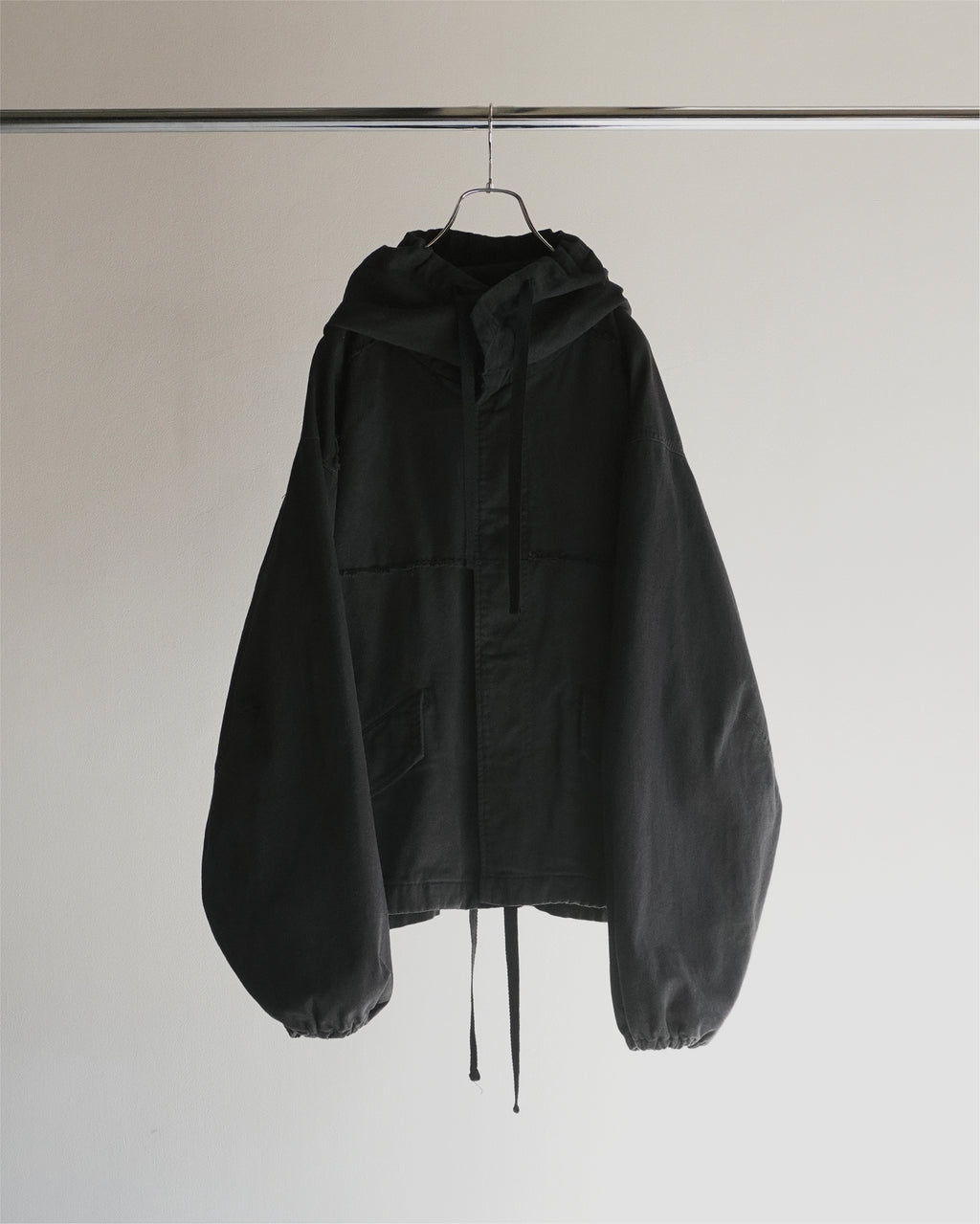 DRILL HOODIE JACKET(BLACK)