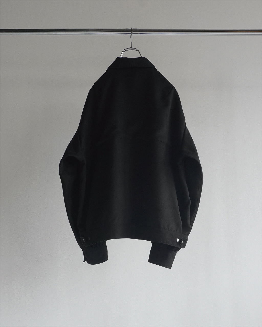 VEGAN SUEDE SHIRT JACKET(BLACK)