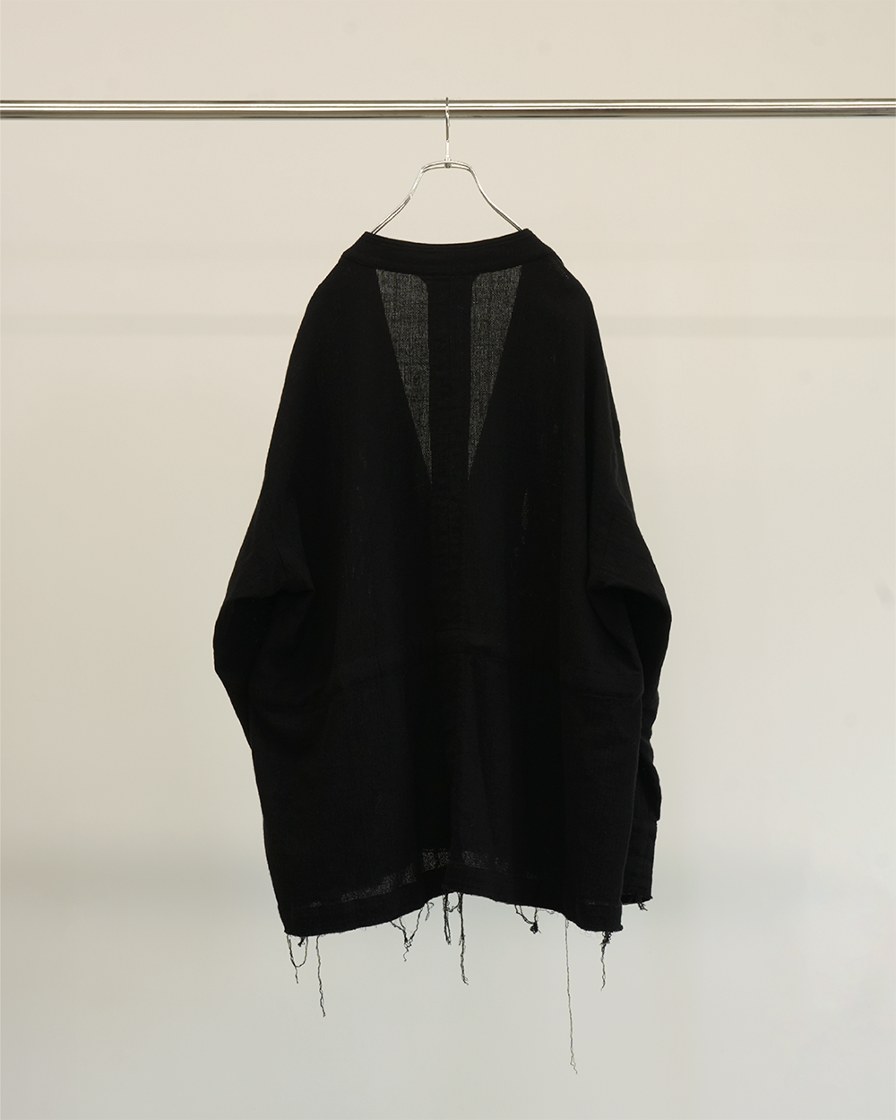 ancellm W/S COLLARLESS JACKET/BLACKSIZE2 ANCELLM ancellm W/S COLLARLESS JACKET/BLACKSIZE2 ANCELLM