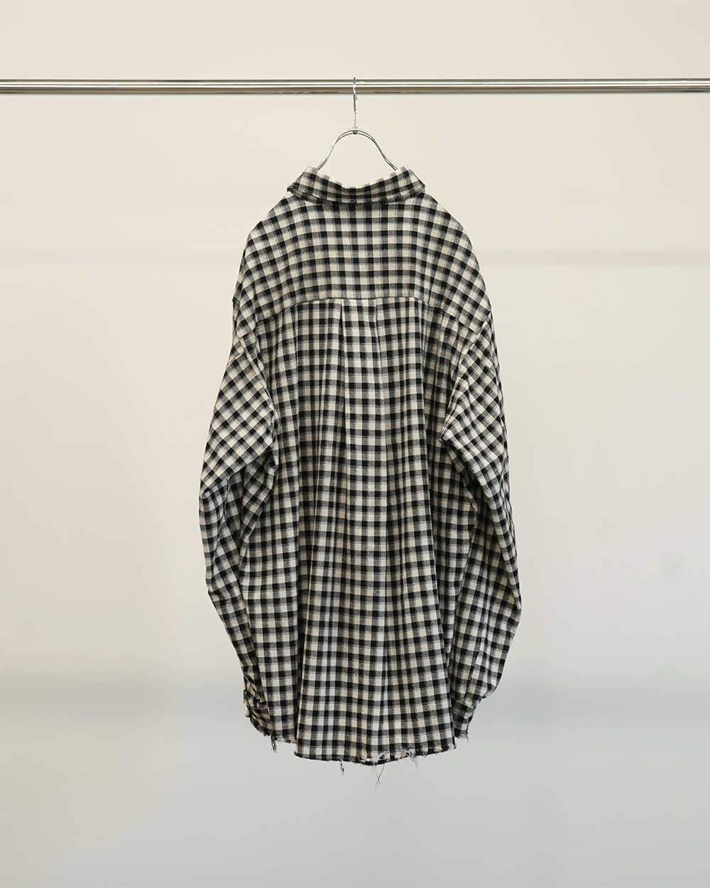 トップス ancellm C/R CHECK OVER SHIRT(BLACK) C/R CHECK OVER トップス ancellm C/R CHECK OVER SHIRT(BLACK) C/R CHECK OVER